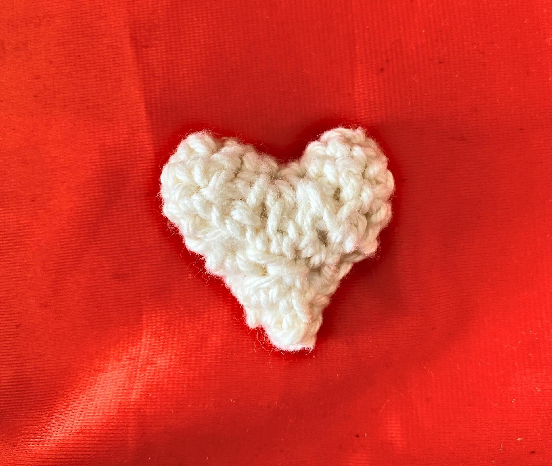 Crochet Mini Hearts, Tiny Heart Set, Amigurumi Cotton Heart Set, Custom Colors thumbnail 8