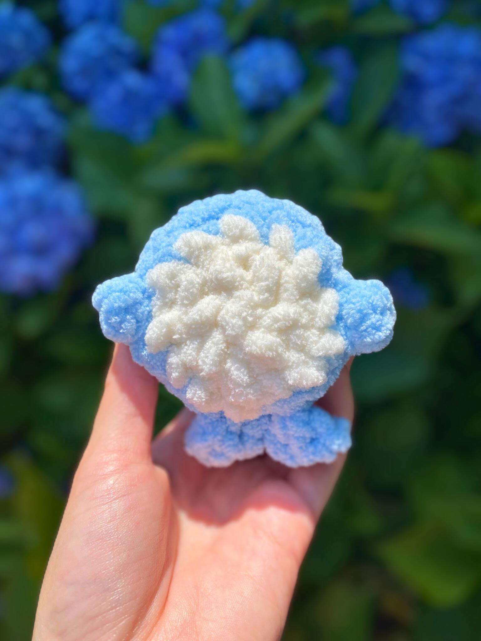Crochet Mini Whale Plushie, Light Blue Whale Plushie, Pink Whale Plush, Dark Blue Whale Stuffie, Customizable thumbnail 7