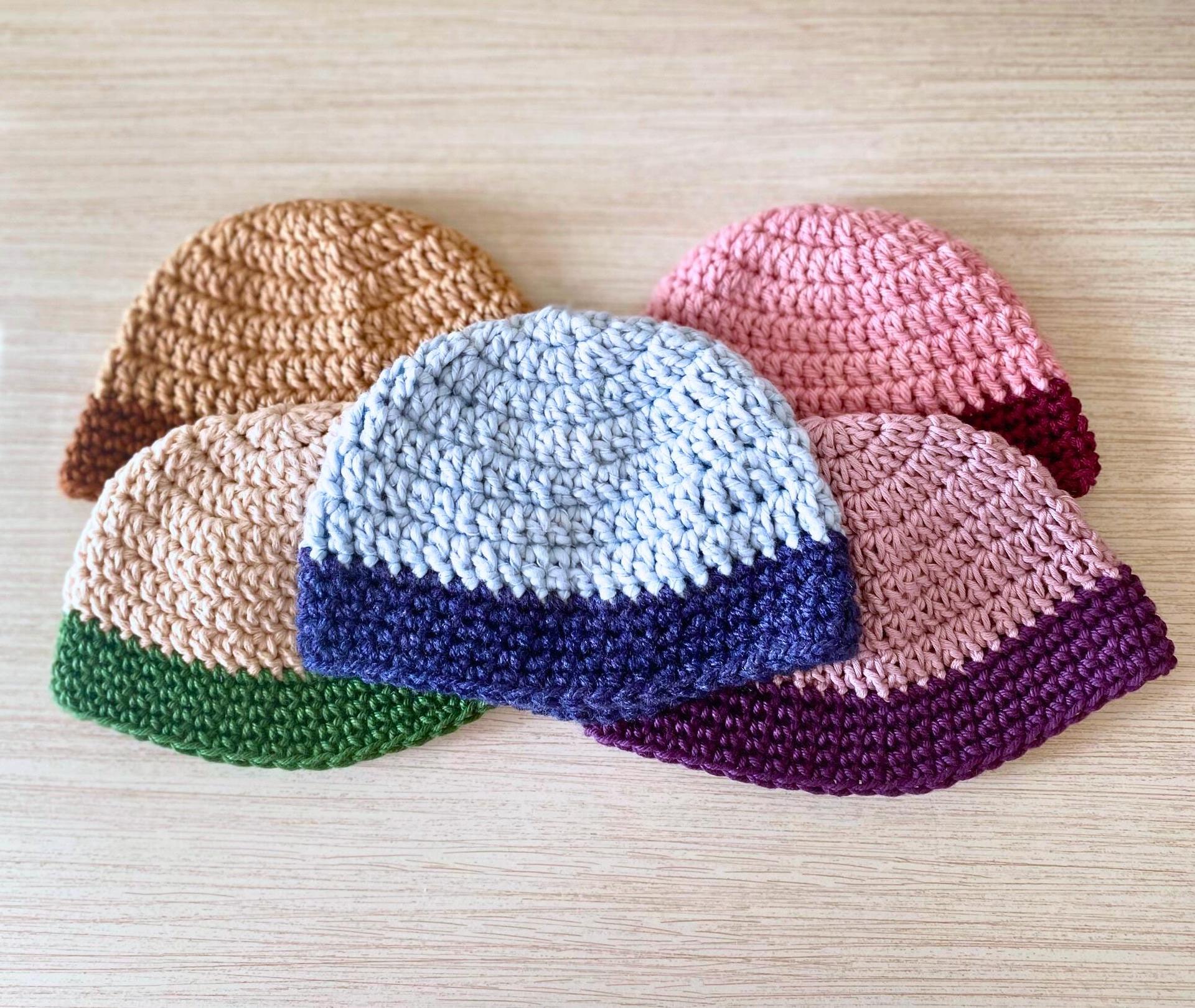 Crocheted Baby Beanie - Preemie/Newborn (0-3 Months): Soft Cotton Blend thumbnail 2