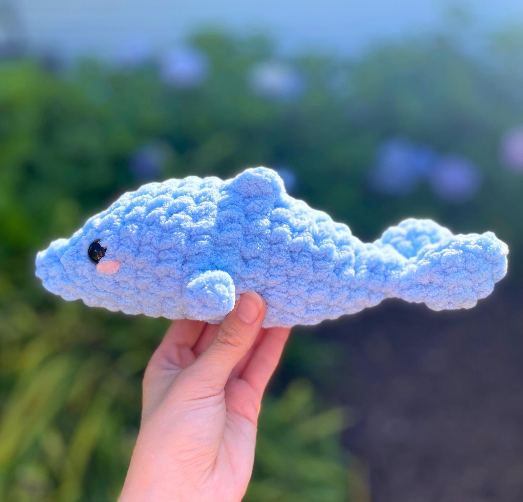 Crochet Dolphin Plushie, Sea Creature Stuffie, Ocean Animals, Handmade Stuffed Animal Toy, Gift for Beach Lovers, Sea Lover Present, Plush