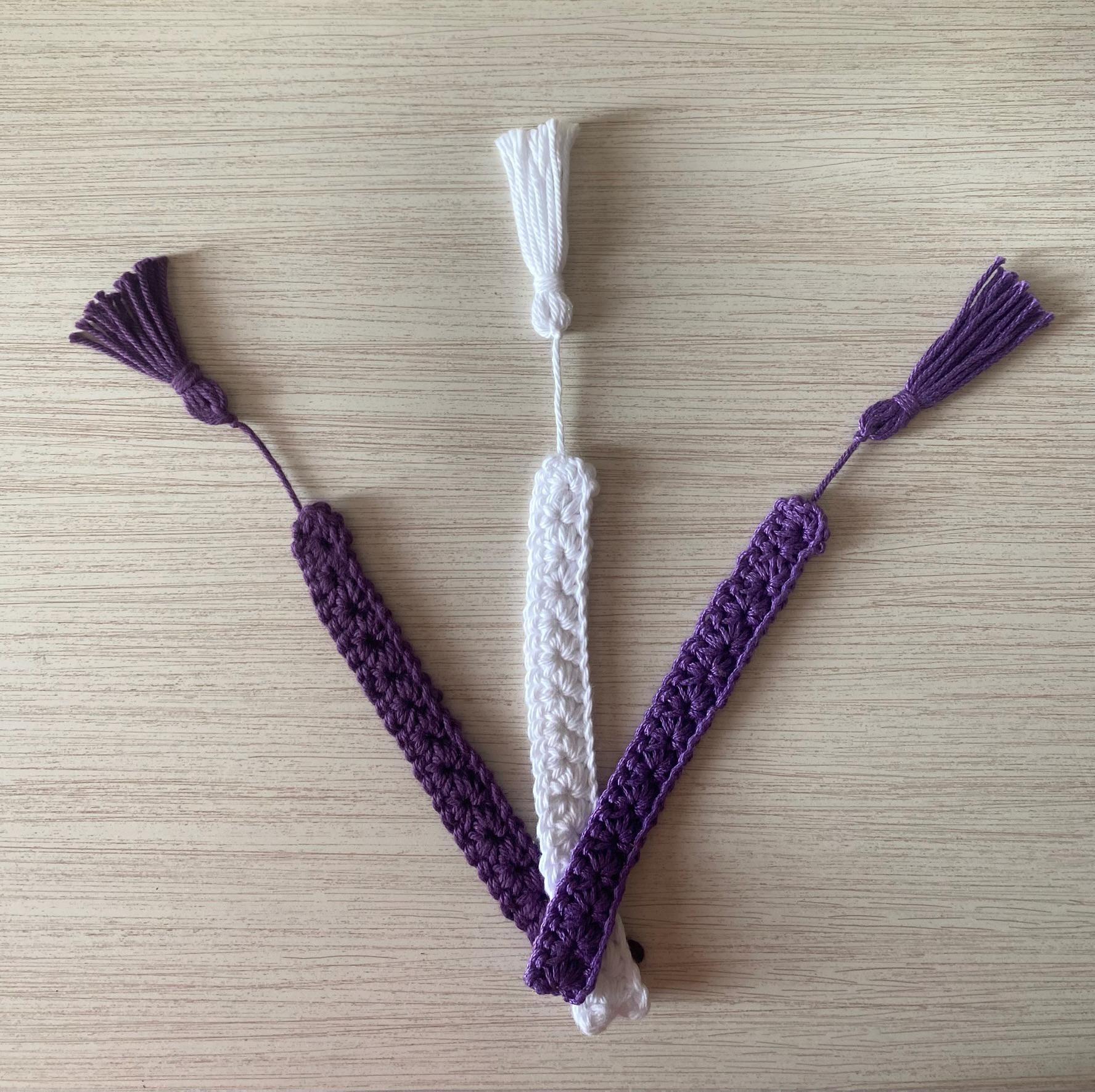 Crochet Cotton Bookmark with Tassel, Many Color Options! thumbnail 9