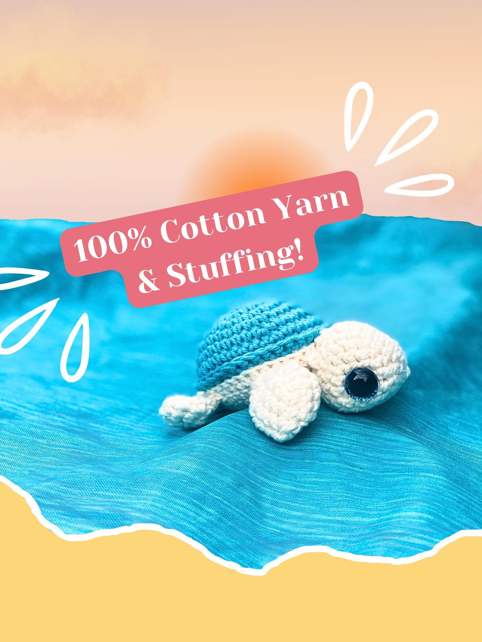 Crochet Mini Sea Turtle: Tiny Handmade Cotton Amigurumi Toy thumbnail 3