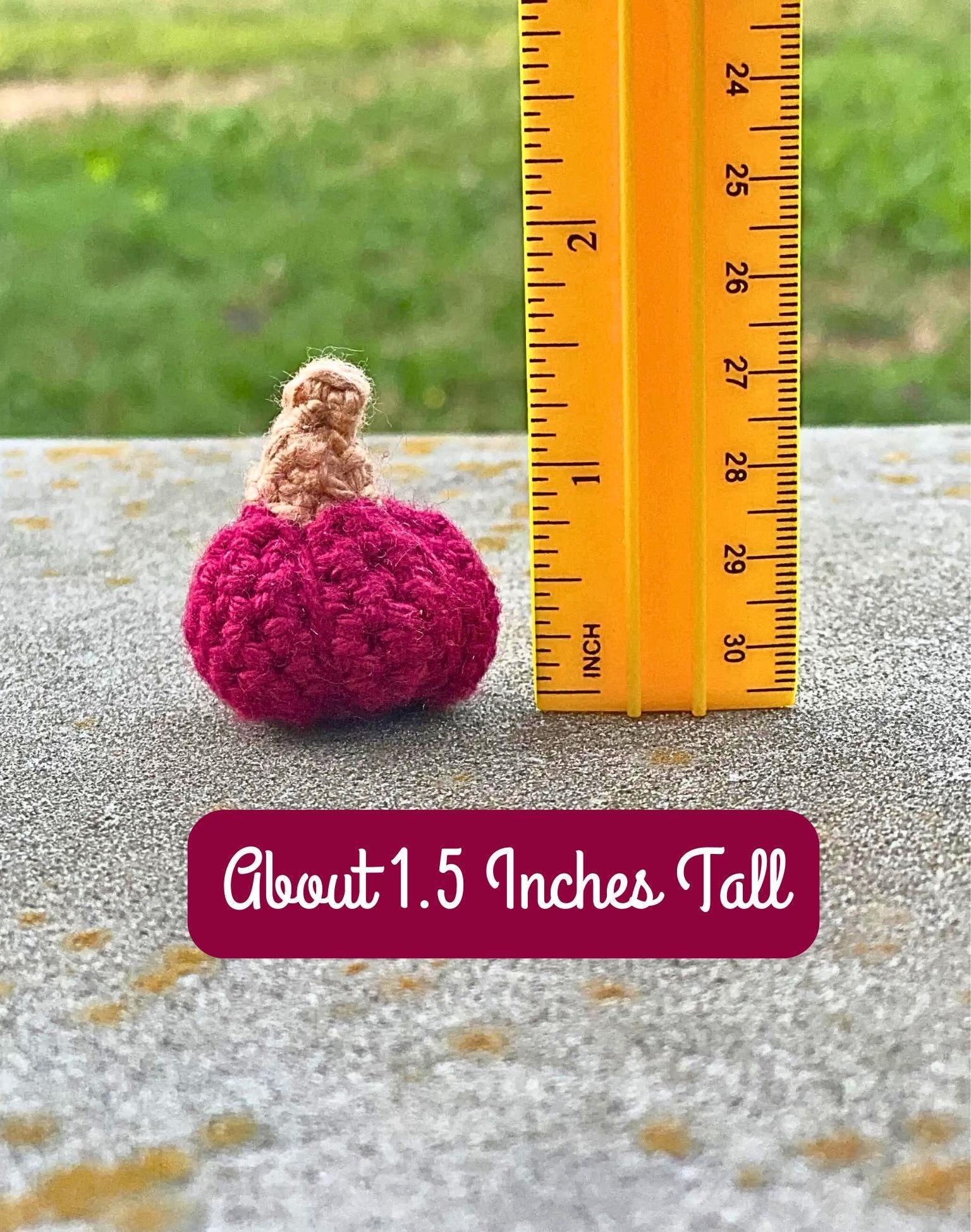 Crochet Tiny Fall Pumpkins Set of 5, Mini Pumpkin Decorations, Miniature Amigurumi Decor, Small Yarn Pumpkins, Handmade Gift for Fall Lovers thumbnail 9