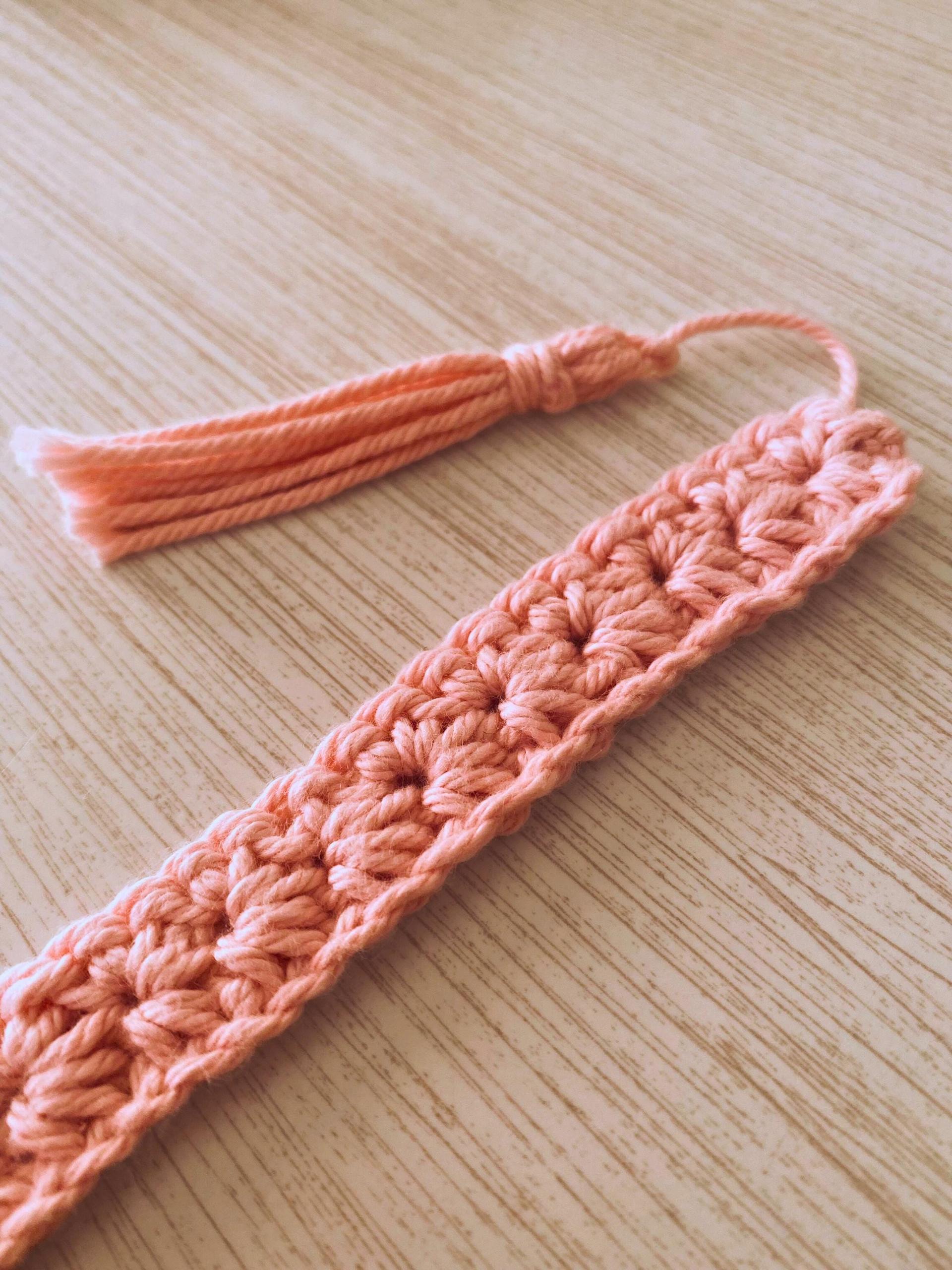 Crochet Bookmark with Tassel, Cotton Page Holder, Customizable Reading Gift for Book Lovers thumbnail 2