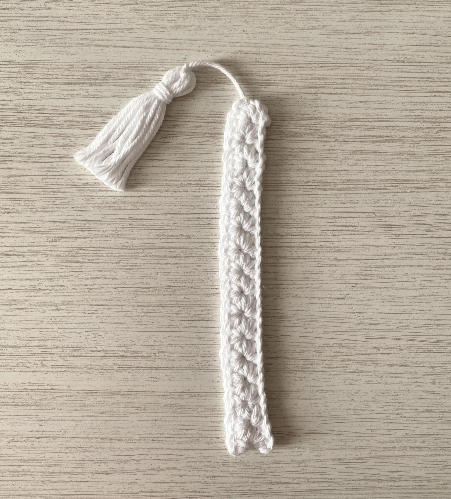 Purple & White Bookmark Set of 3, Crochet Cotton Bookmarks, Gift for Book Lover, Reading Present for Bookworm, Literary Stocking Stuffer thumbnail 7