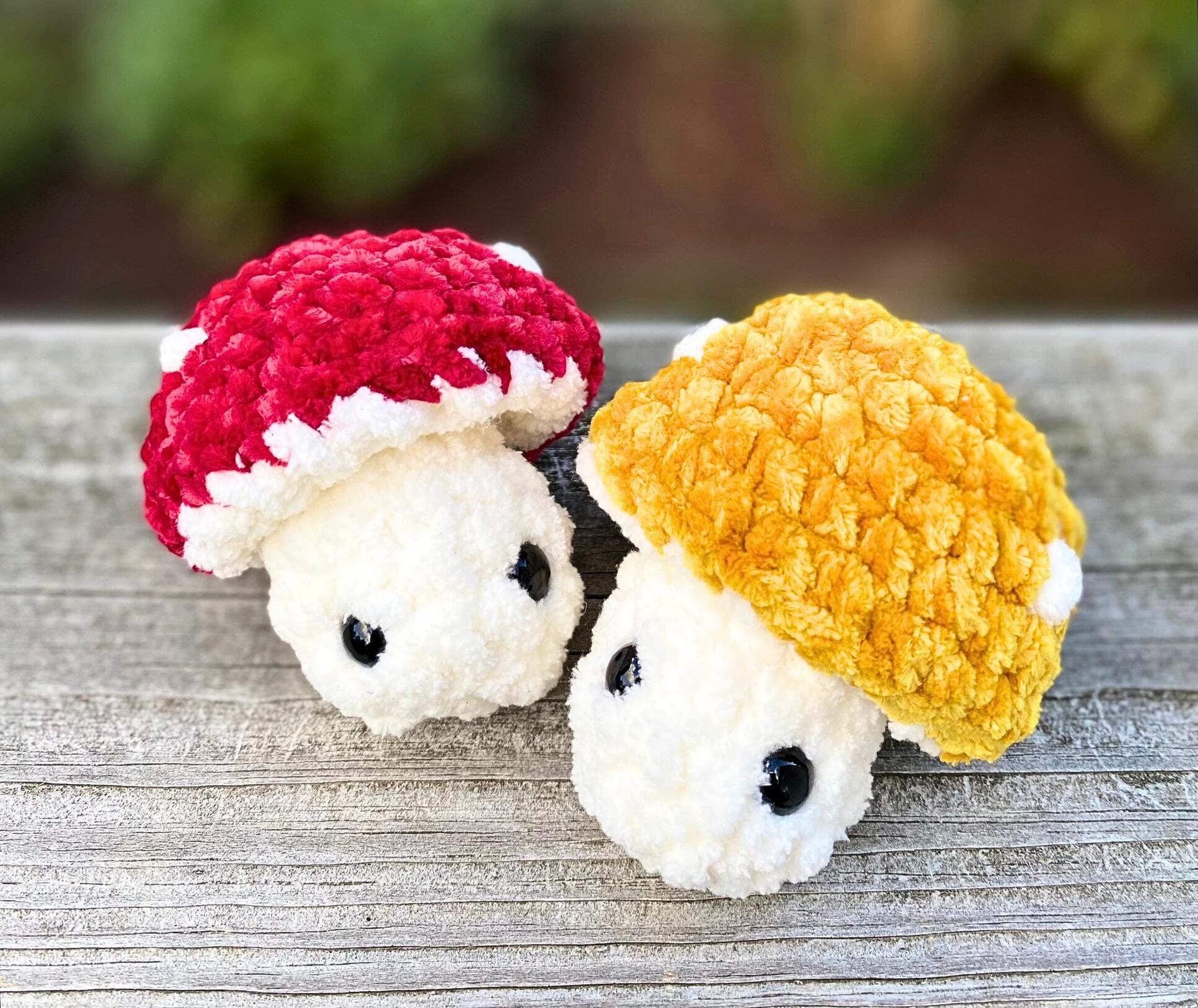 Crochet Mushroom Plushie, Pop Up Mushroom, Mushie Pop Plushie, Mini Popping Mushroom Stuffie, Whimsical Fall Decor, Handmade Autumn Plush