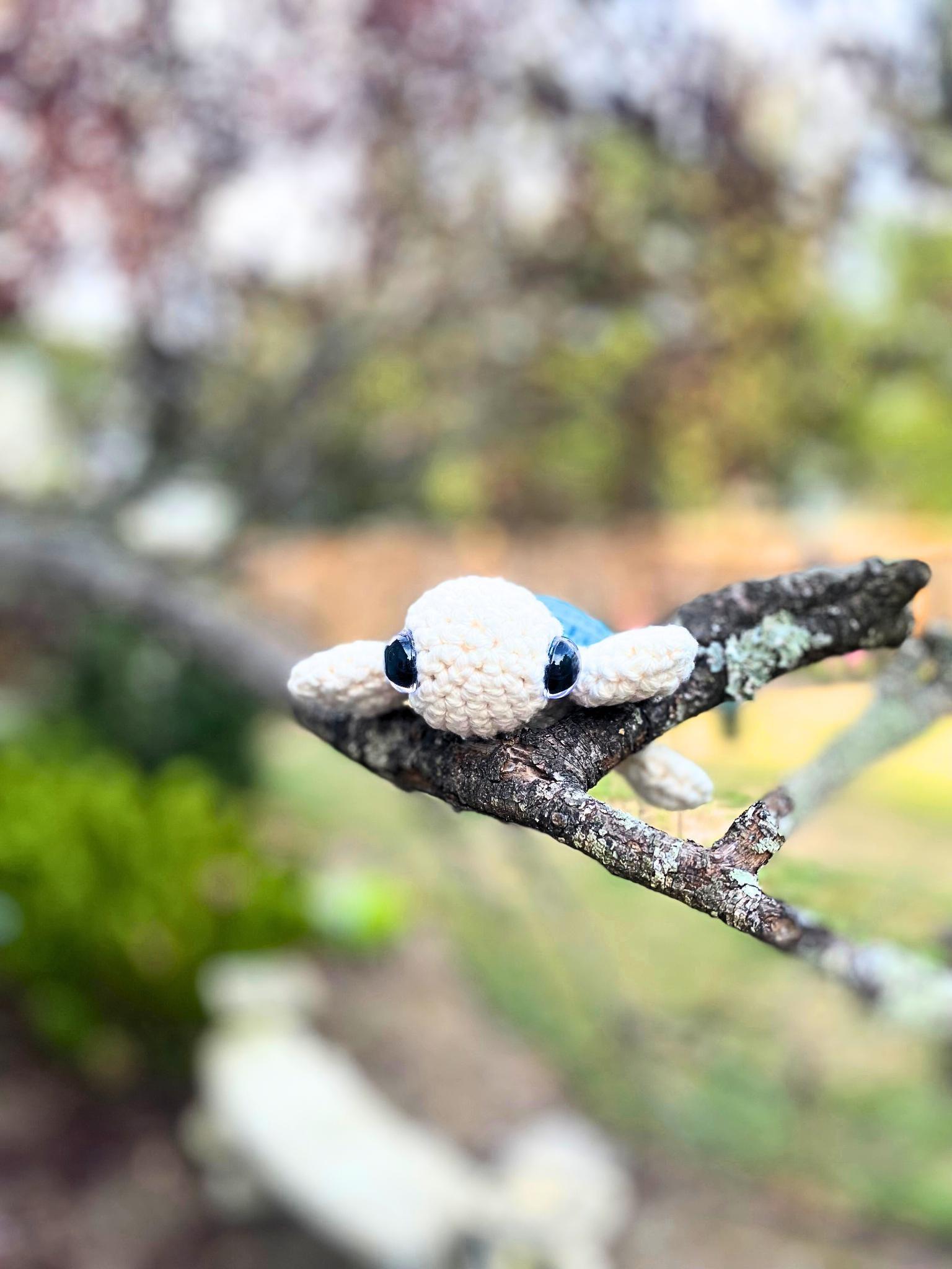Crochet Mini Sea Turtle: Tiny Handmade Cotton Amigurumi Toy thumbnail 6