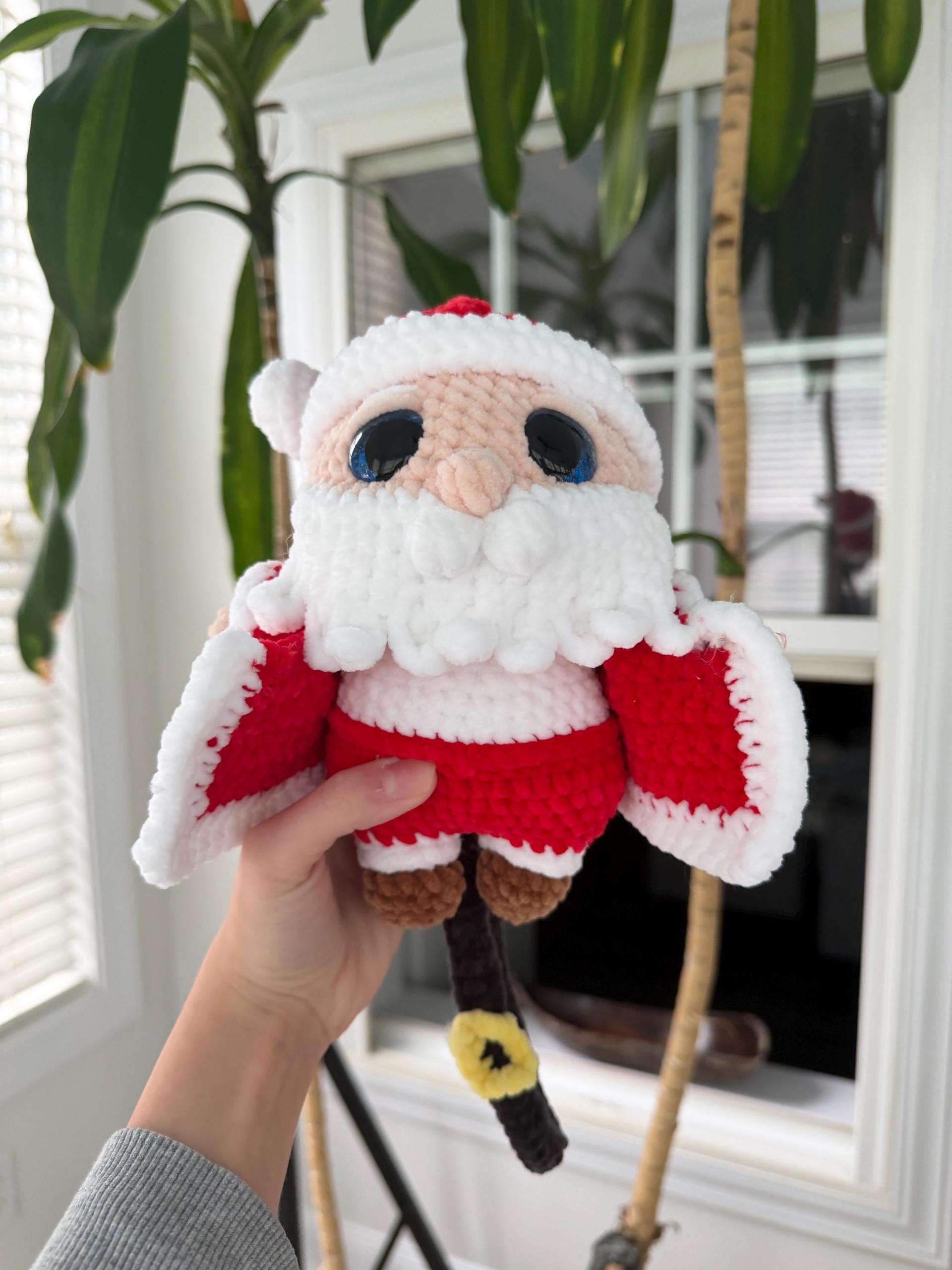 Crocheted Santa Clause Plush With Removable Belt/coat thumbnail 6