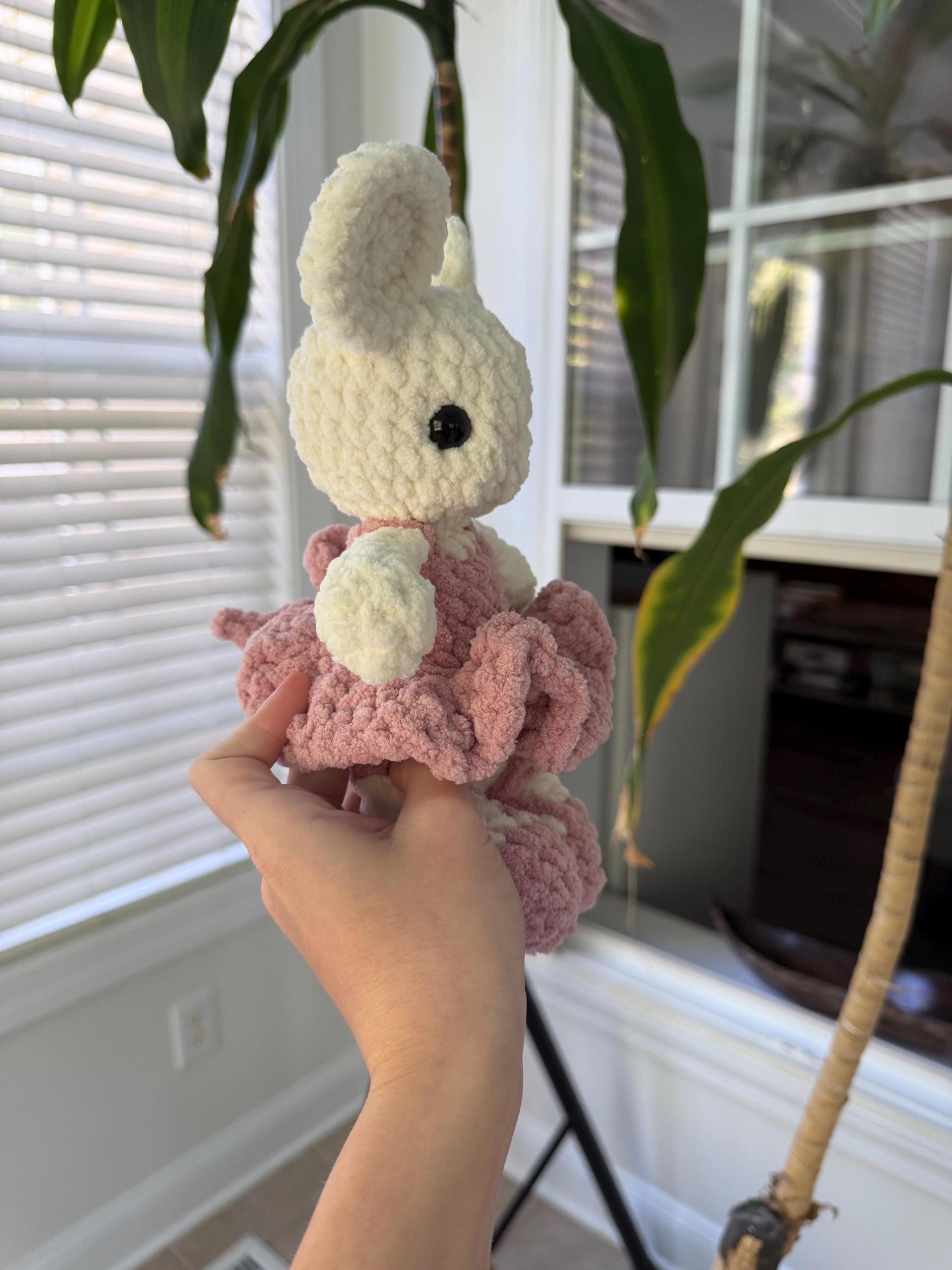 Large Crocheted Ballerina Mouse Doll Plushie thumbnail 5
