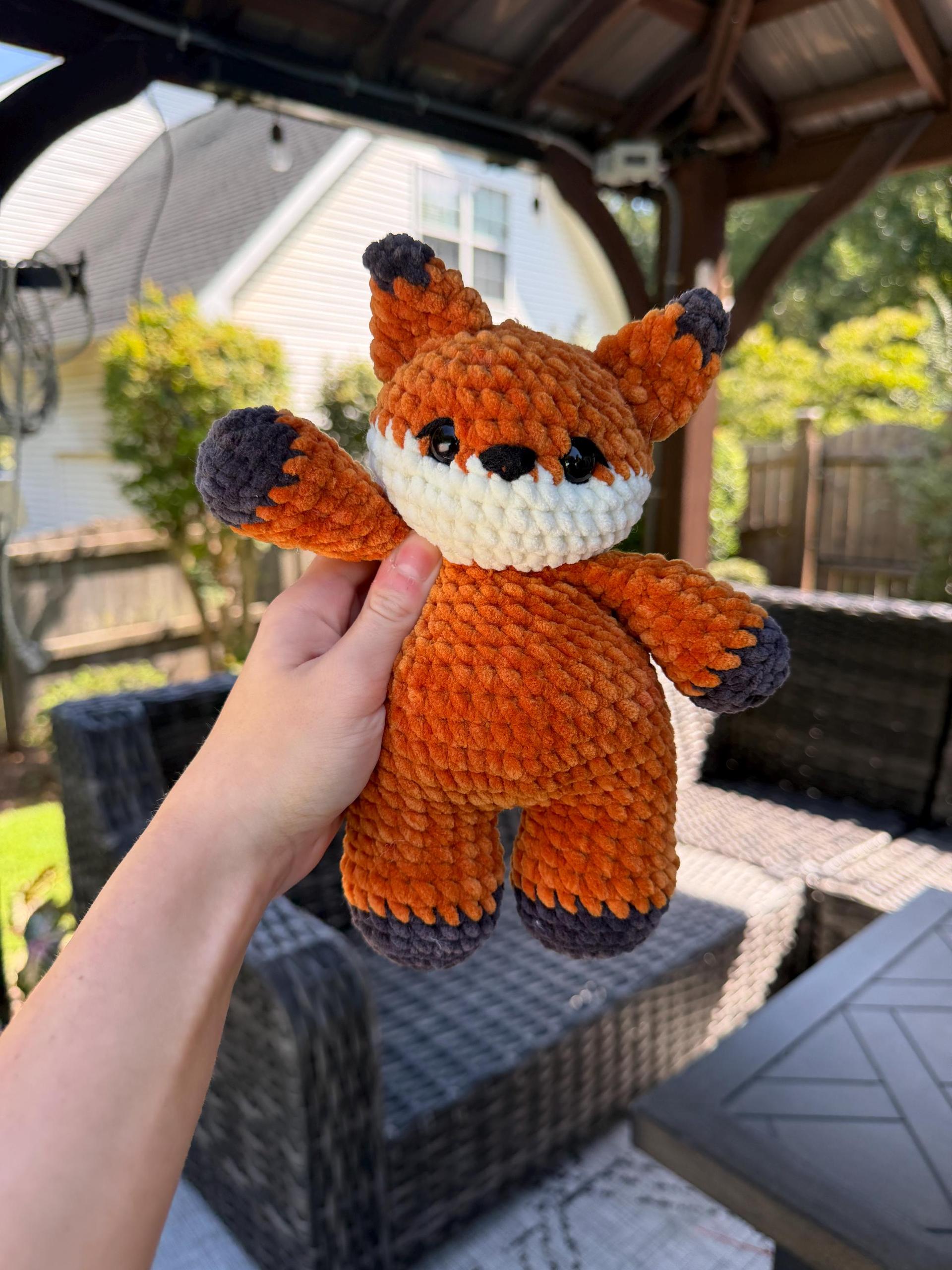Low-Sew PDF Crochet Pattern | Fancy The Fox - Chubby Forester Collection | thumbnail 2