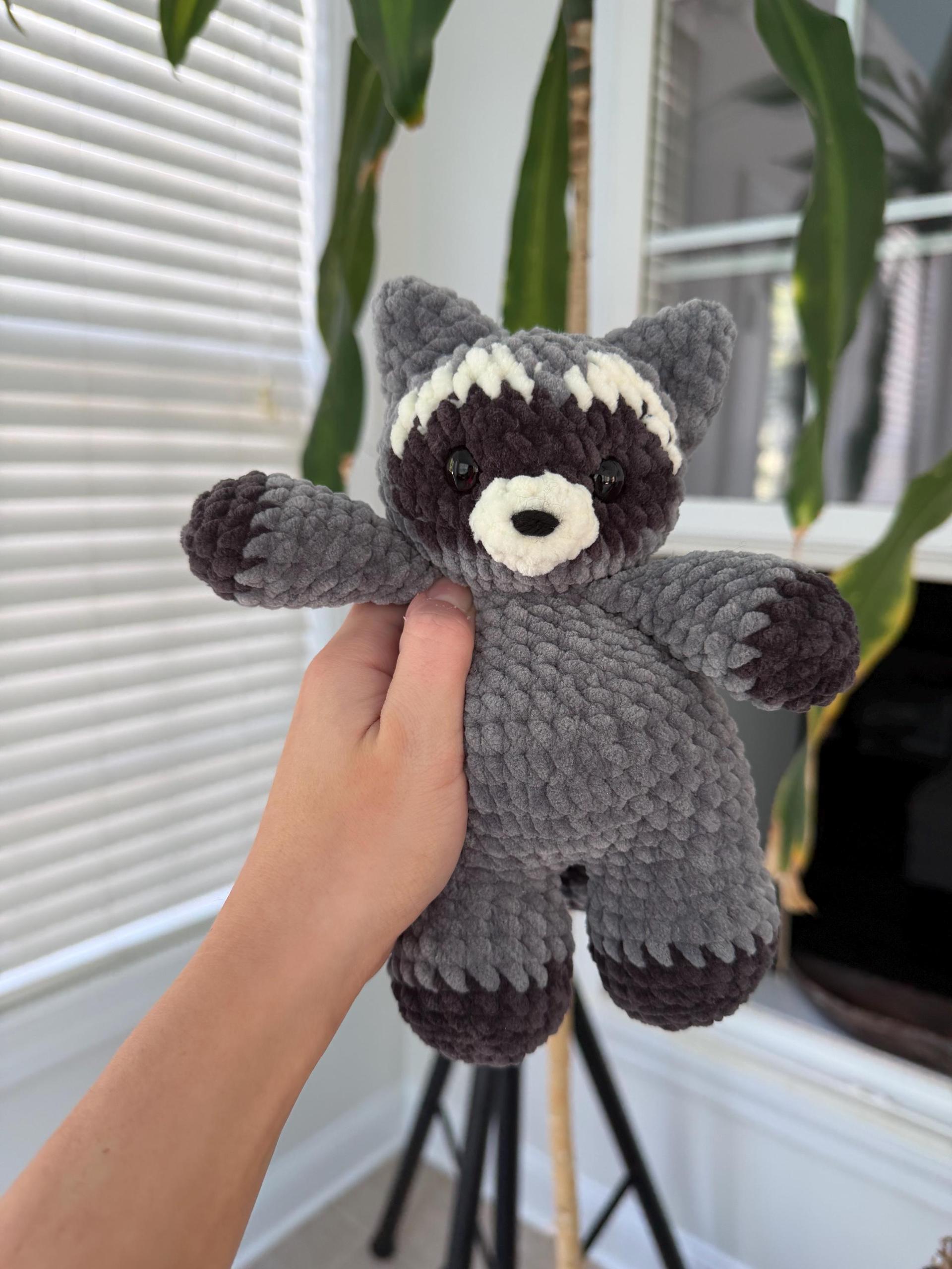 Low-Sew PDF Crochet Pattern | Romy The Raccoon - Chubby Forester Collection | thumbnail 8