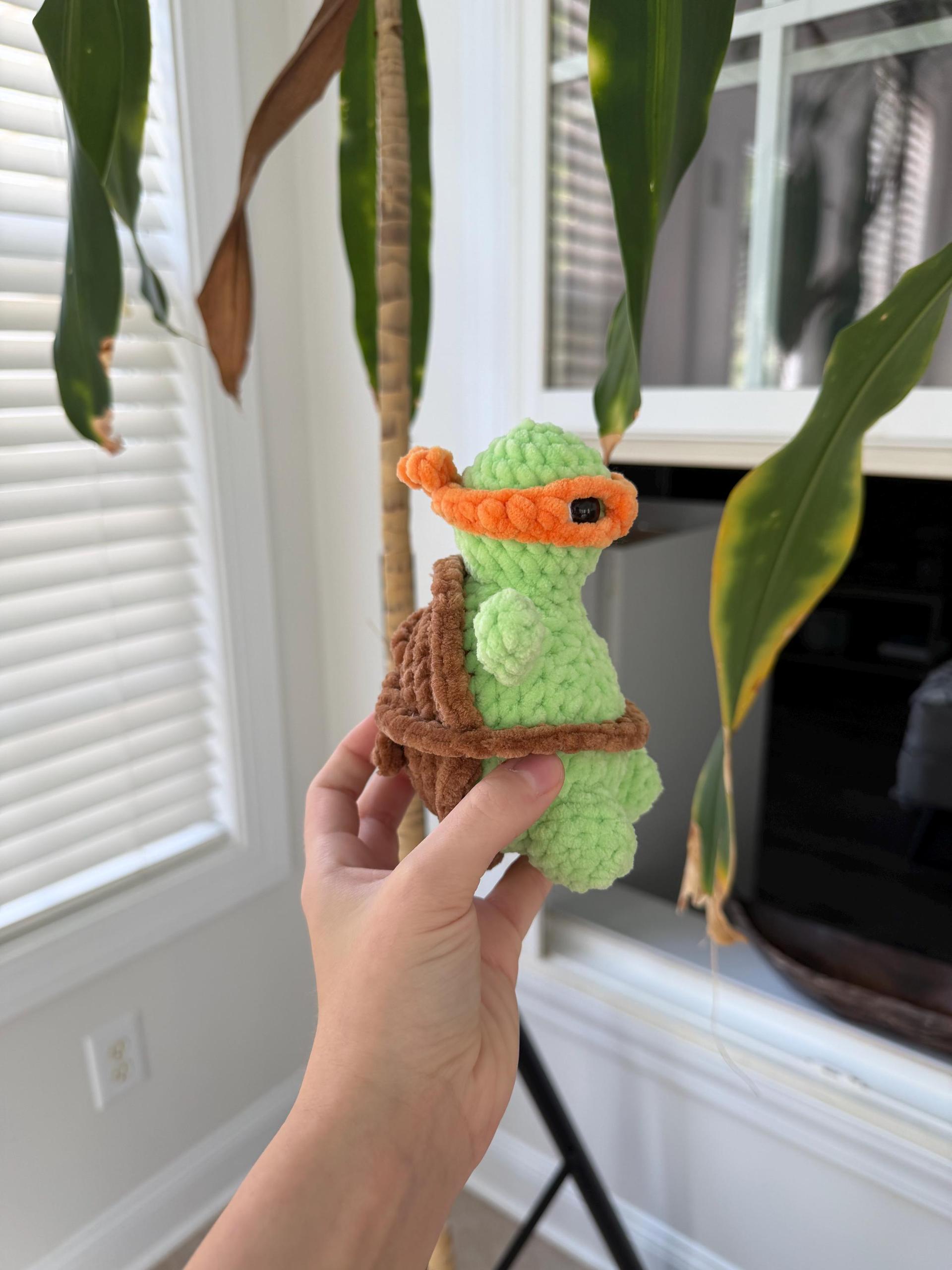 Low-Sew Crochet Pattern PDF | Timmy The Dress-Up Desk Turtle + Halloween Costume Bundle | thumbnail 10