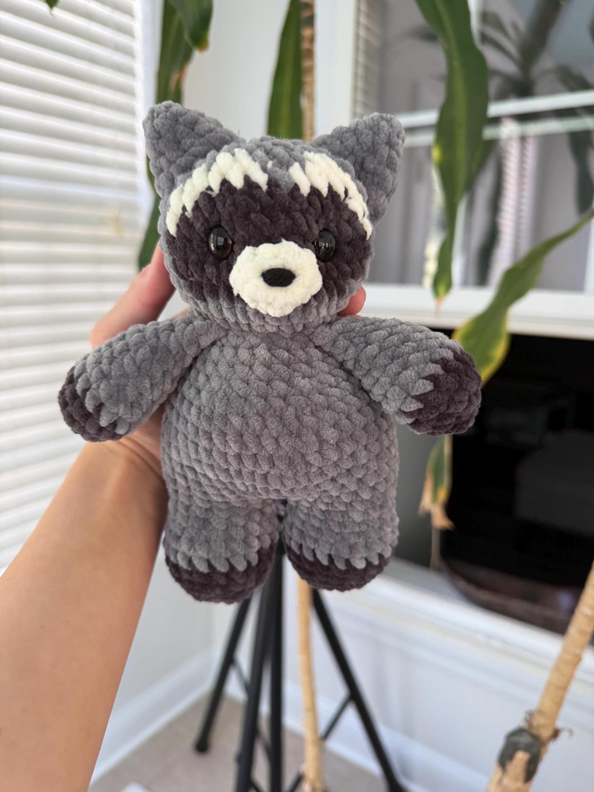 Low-Sew PDF Crochet Pattern | Romy The Raccoon - Chubby Forester Collection | thumbnail 10