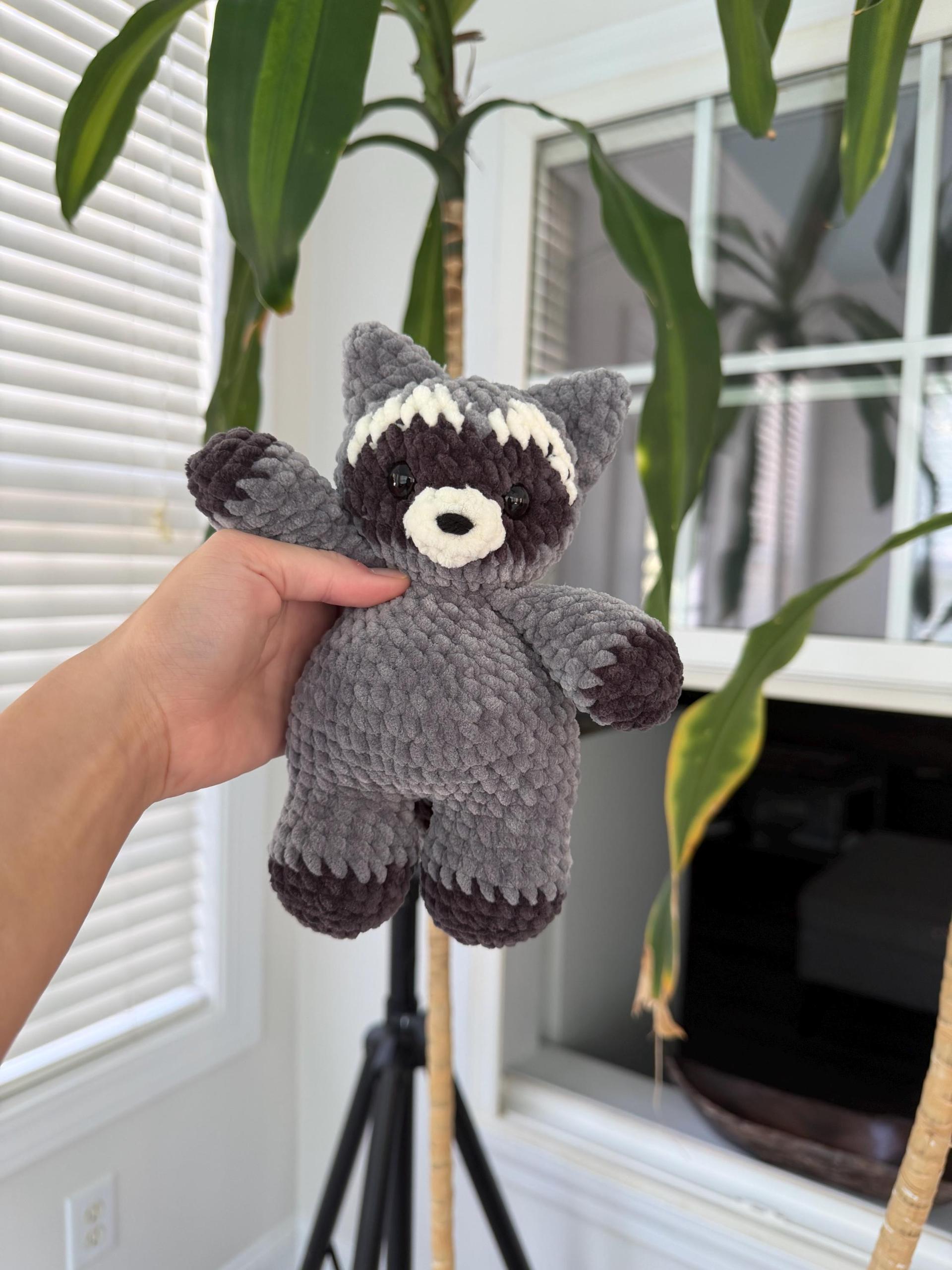 Low-Sew PDF Crochet Pattern | Romy The Raccoon - Chubby Forester Collection | thumbnail 4