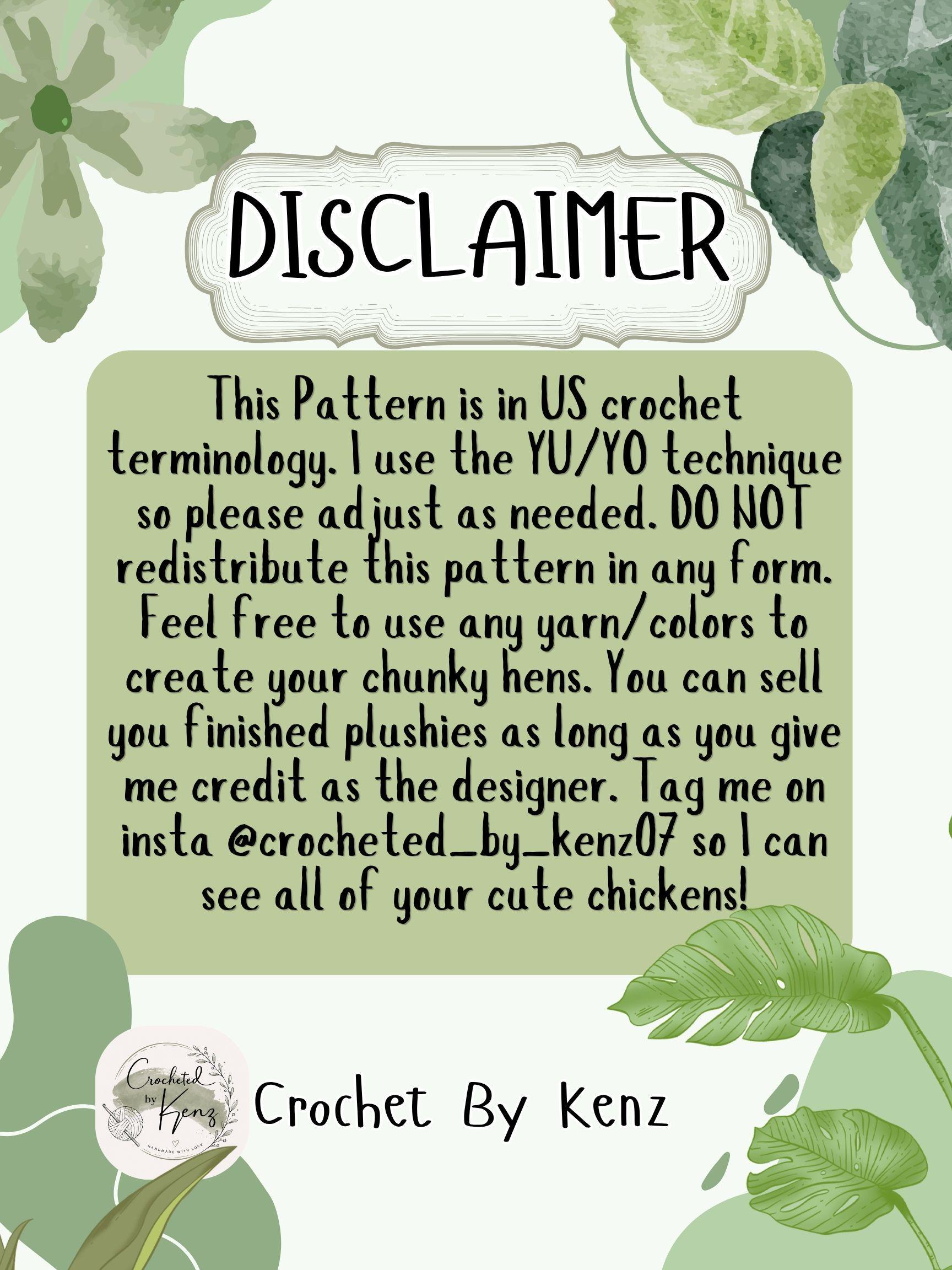 NO SEW Chunky Hen Crochet Pattern thumbnail 4