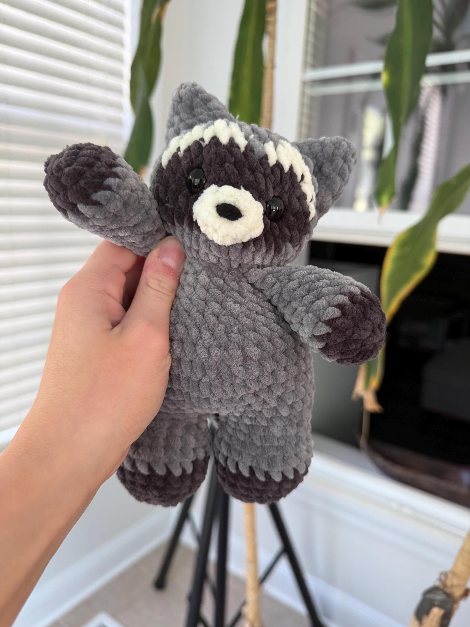Low-Sew PDF Crochet Pattern | Romy The Raccoon - Chubby Forester Collection | thumbnail 9