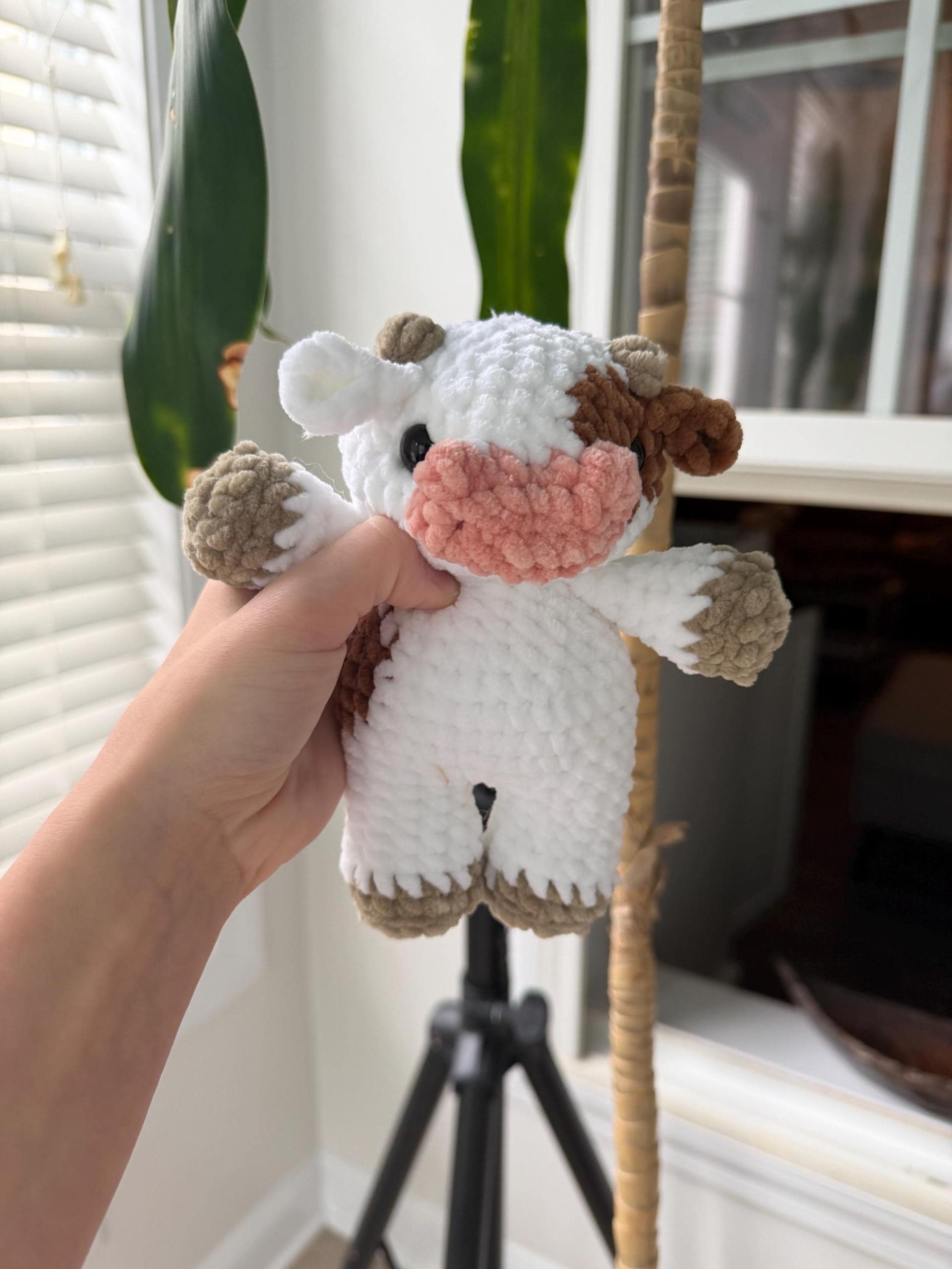 Crocheted Chubby Cow Plushie