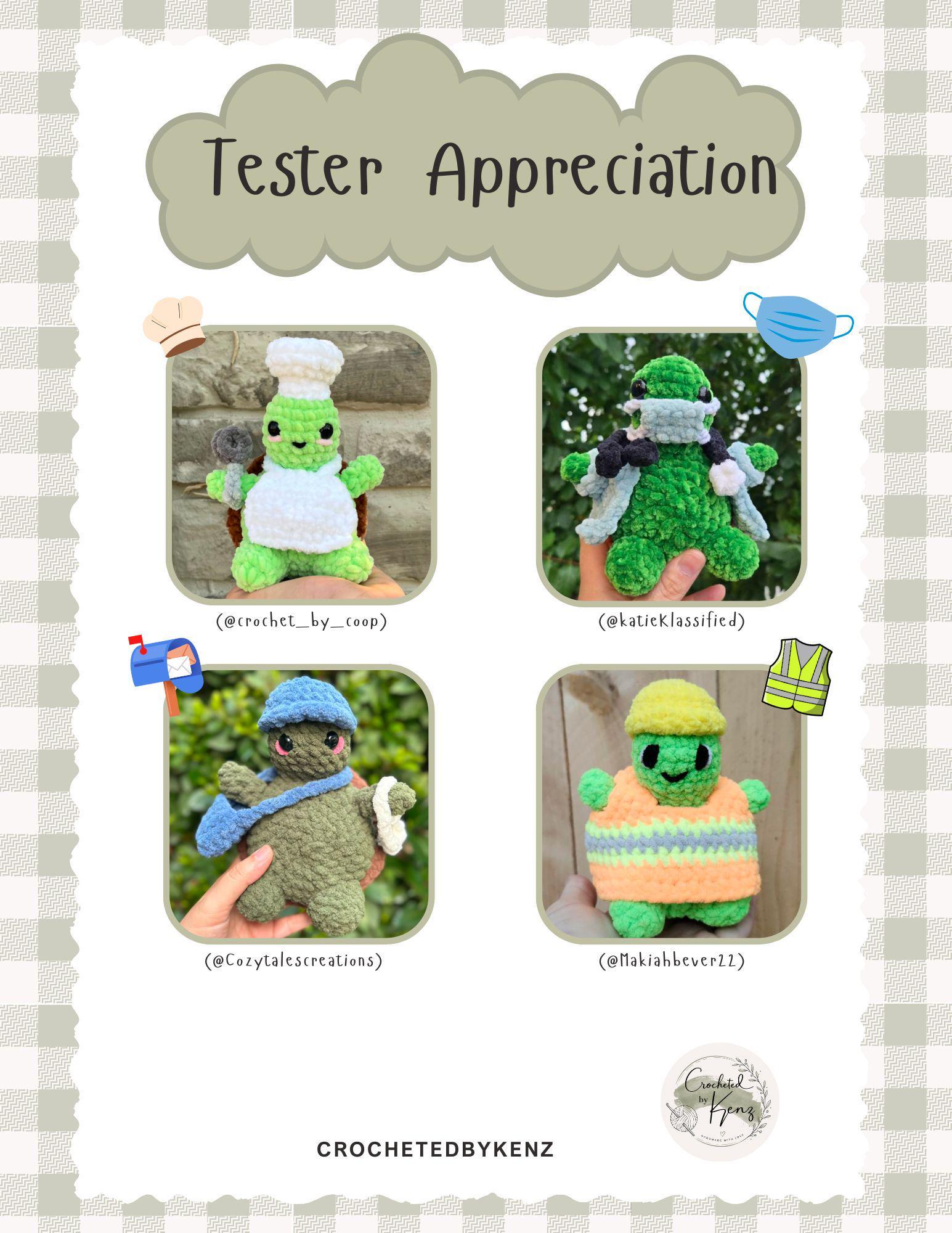 Low-Sew Crochet Pattern PDF Bundle | Timmy The Desk-Turtle + Career Mod Pack Bundle | thumbnail 10