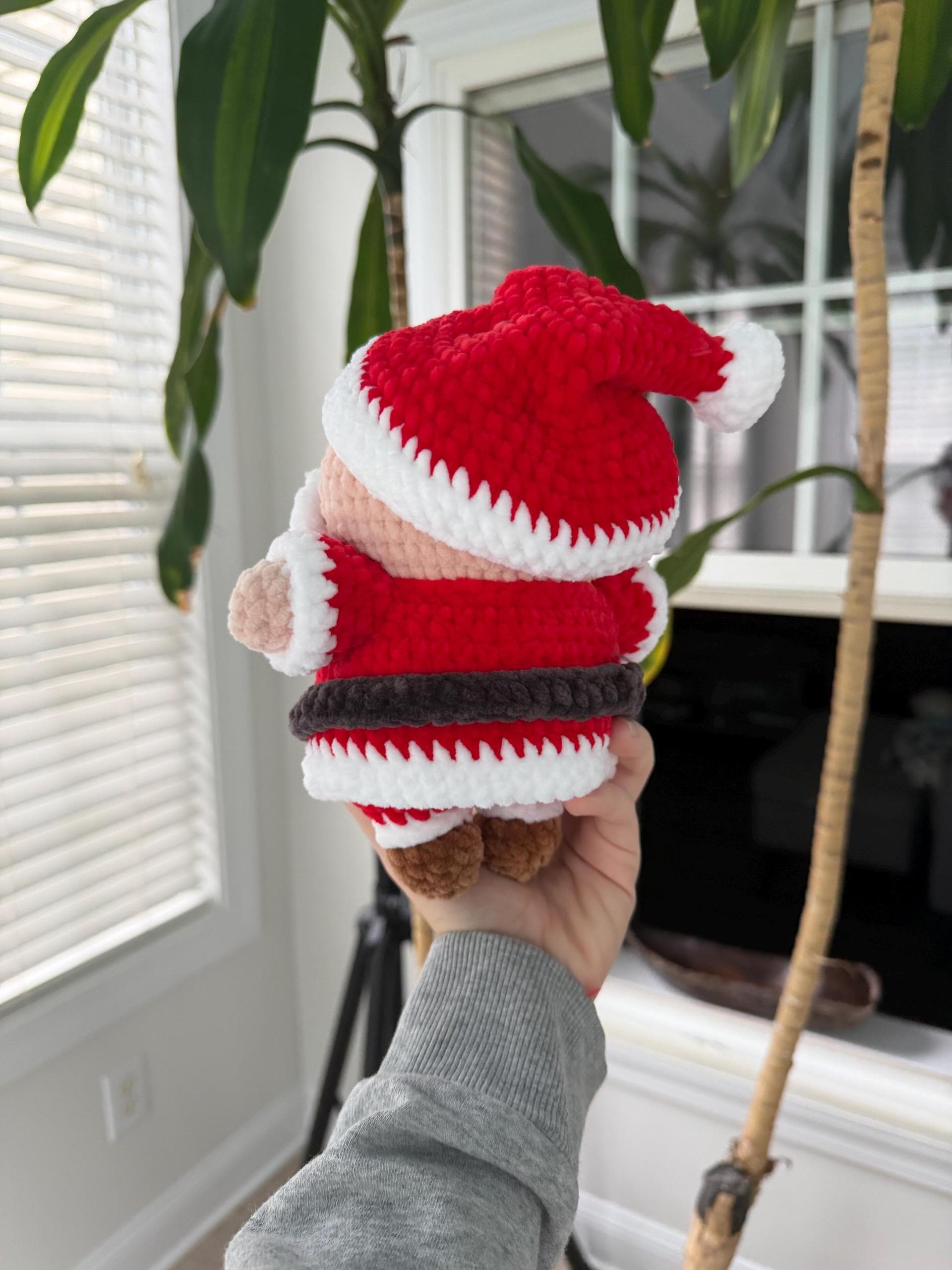 Crocheted Santa Clause Plush With Removable Belt/coat thumbnail 8