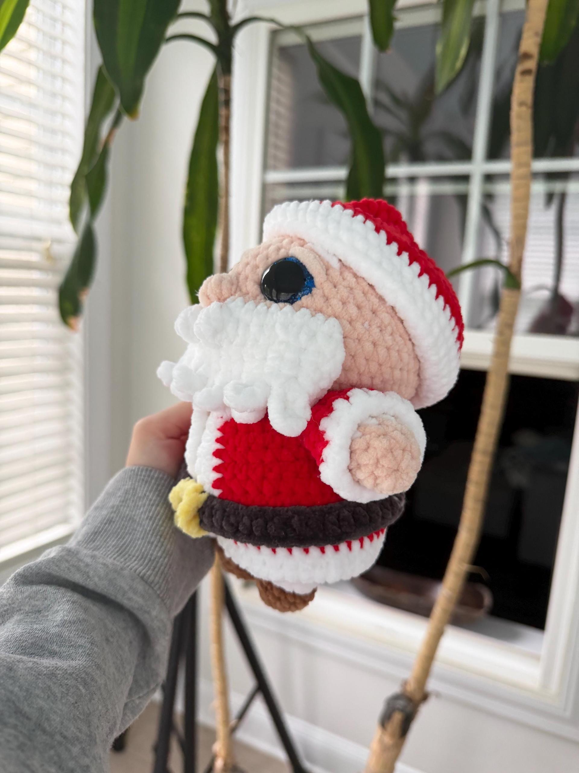 Crocheted Santa Clause Plush With Removable Belt/coat thumbnail 4