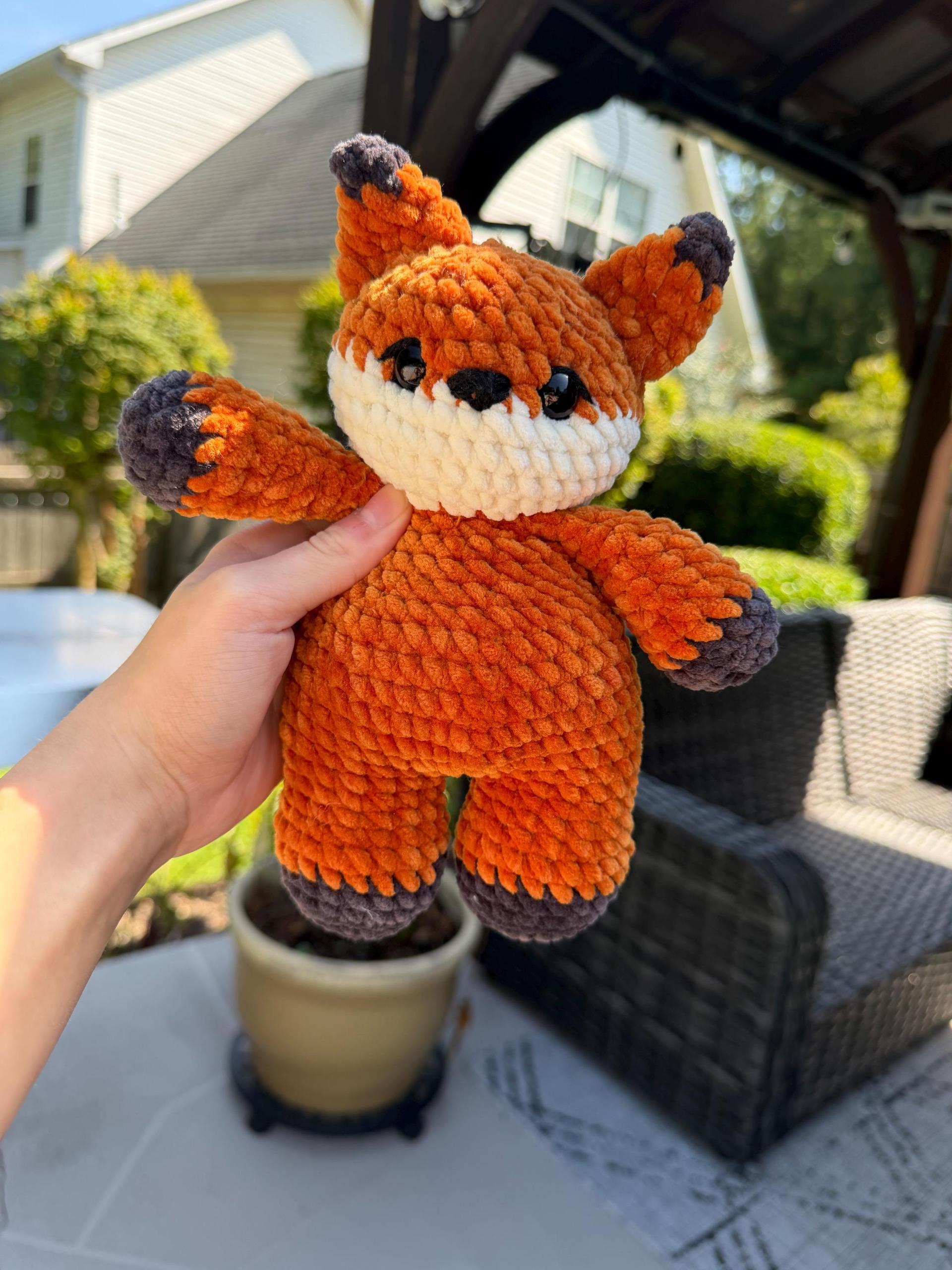 Low-Sew PDF Crochet Pattern | Fancy The Fox - Chubby Forester Collection | thumbnail 3
