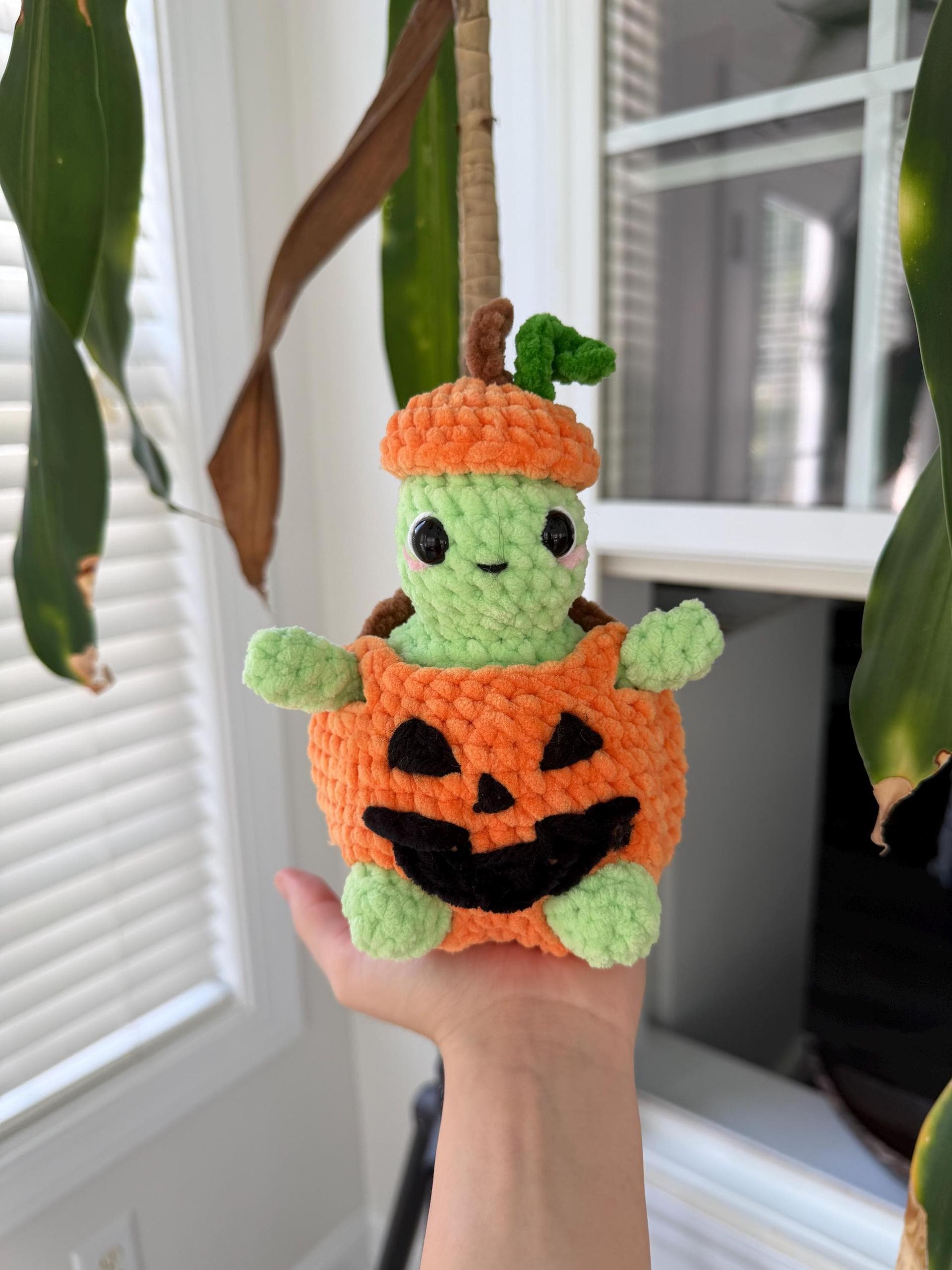 Low-Sew Crochet Pattern PDF | Timmy The Dress-Up Desk Turtle + Halloween Costume Bundle | thumbnail 9