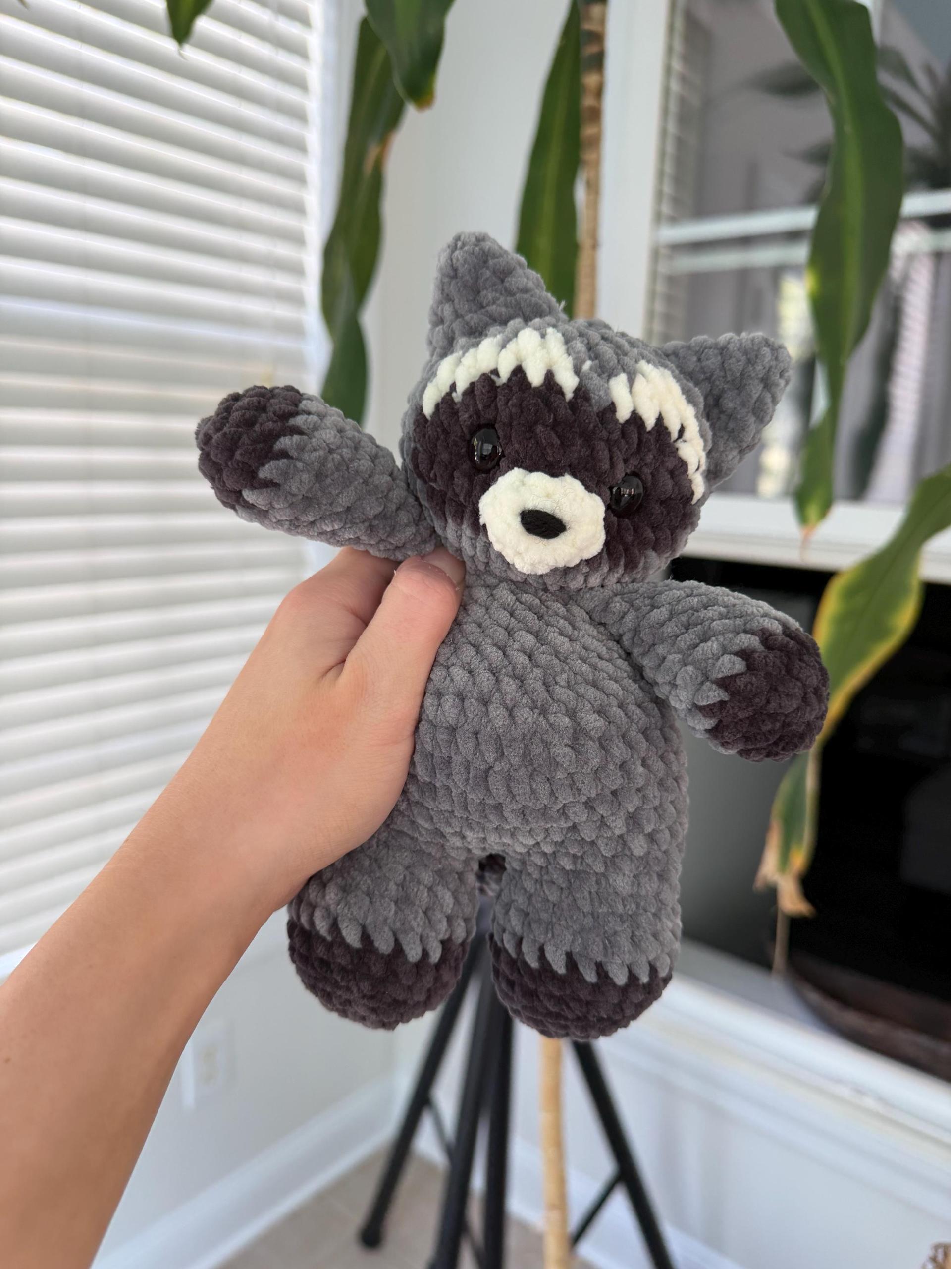 Low-Sew PDF Crochet Pattern | Romy The Raccoon - Chubby Forester Collection | thumbnail 7