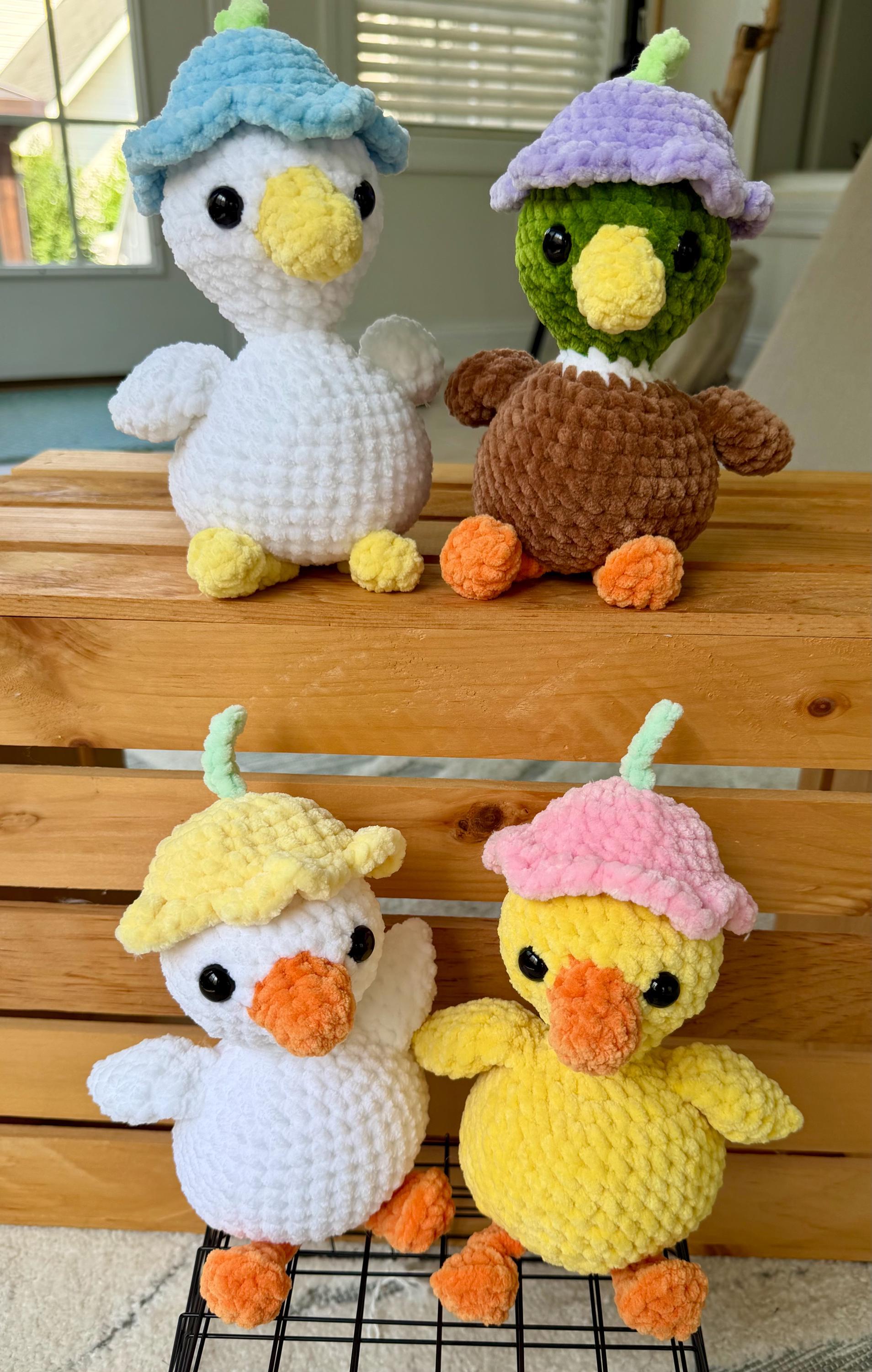 4-in-1 Flower Hat Birds PDF Crochet Pattern thumbnail 3