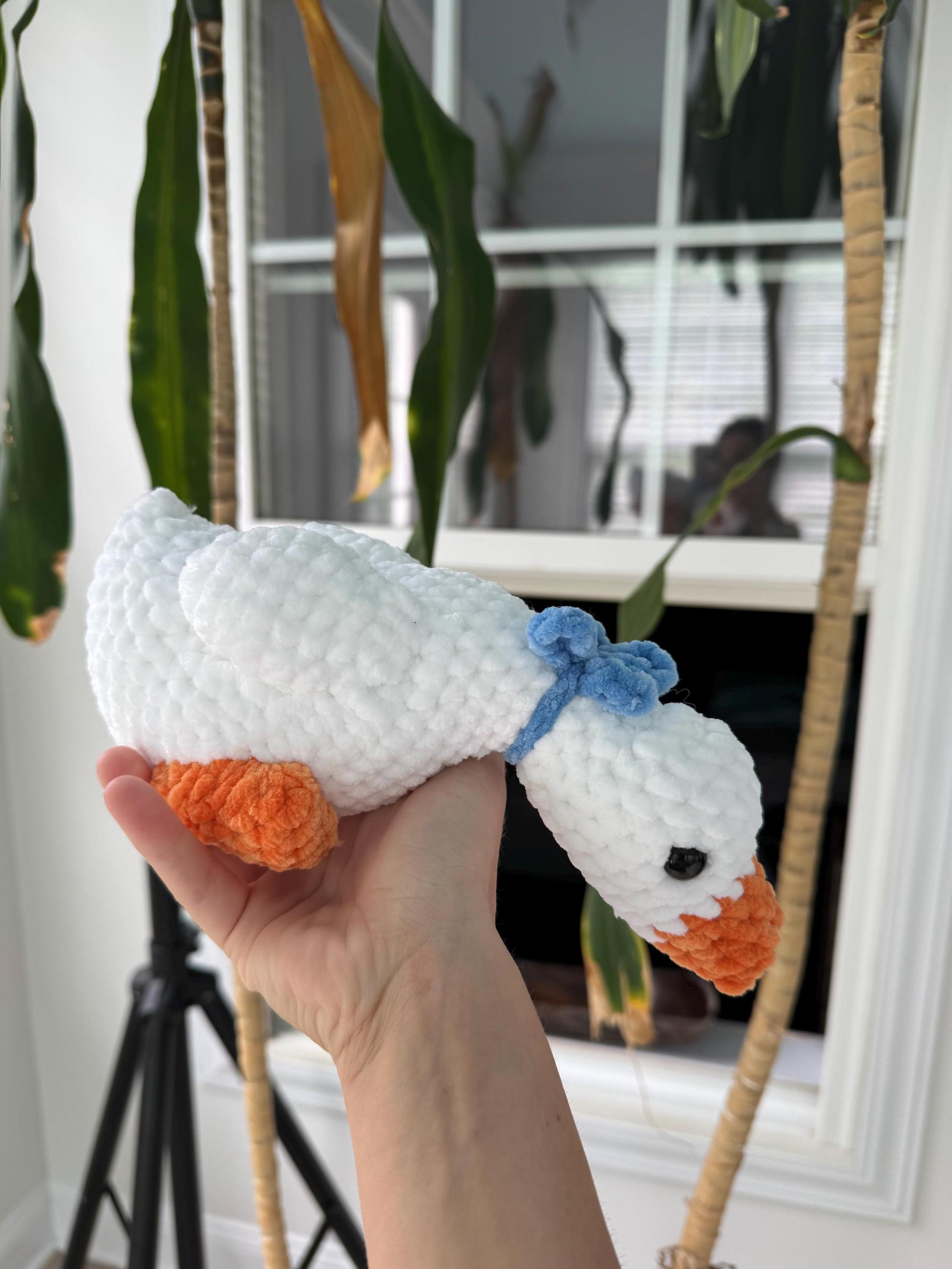 Crocheted Shelf Goose | Handmade |