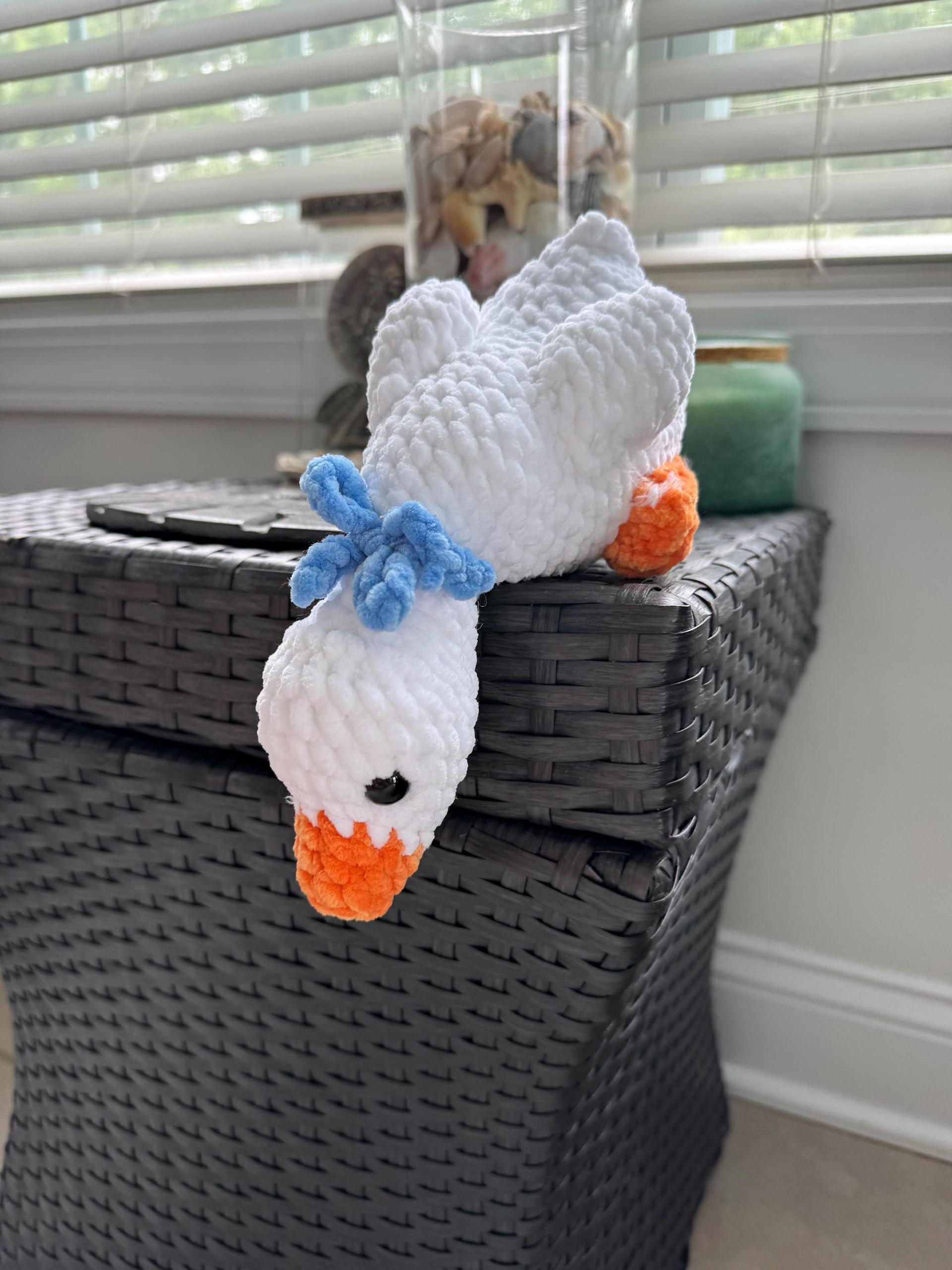 Crocheted Shelf Goose | Handmade | thumbnail 3