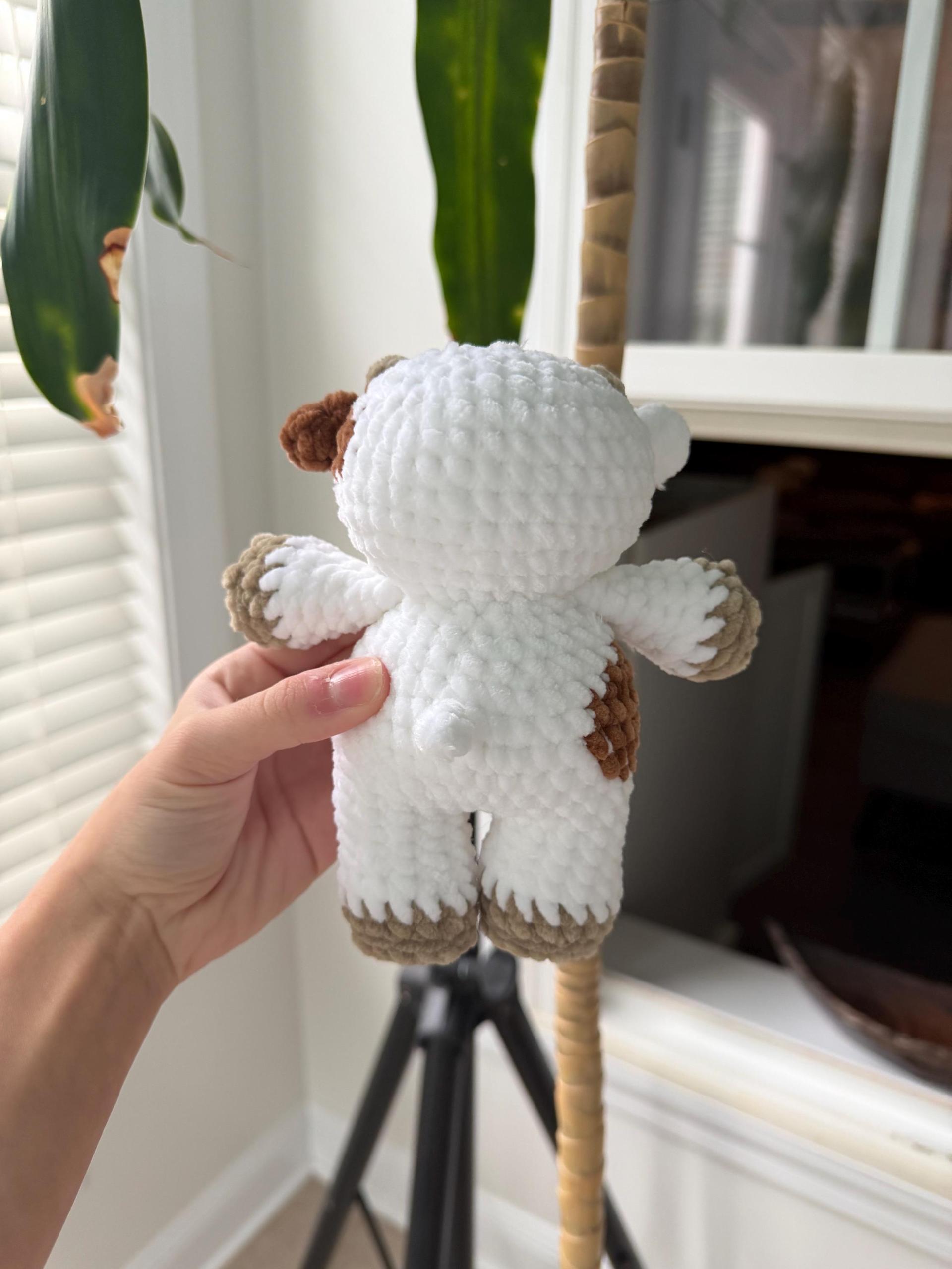 Crocheted Chubby Cow Plushie thumbnail 8