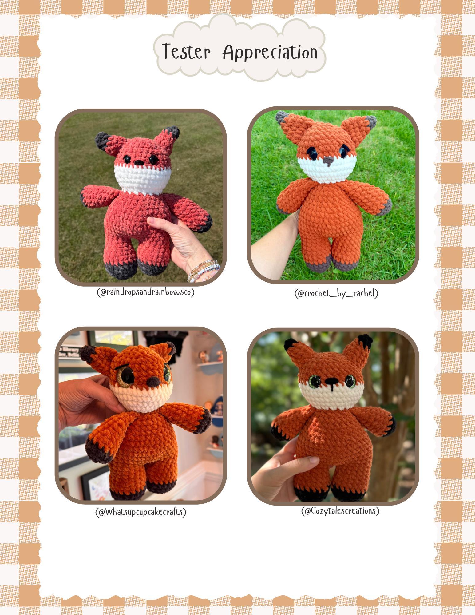 Low-Sew PDF Crochet Pattern | Fancy The Fox - Chubby Forester Collection | thumbnail 9