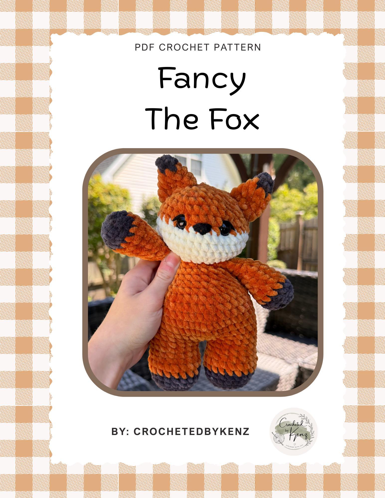 Low-Sew PDF Crochet Pattern | Fancy The Fox - Chubby Forester Collection |