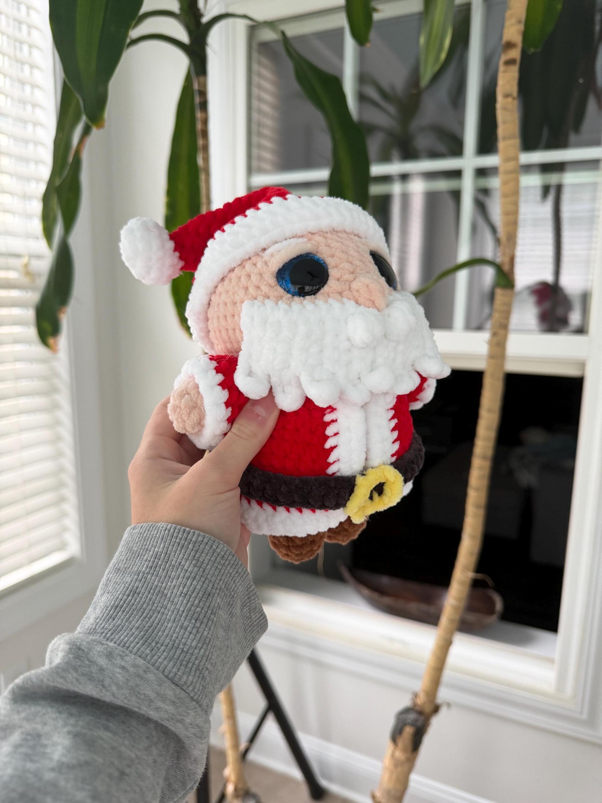 Crocheted Santa Clause Plush With Removable Belt/coat thumbnail 3