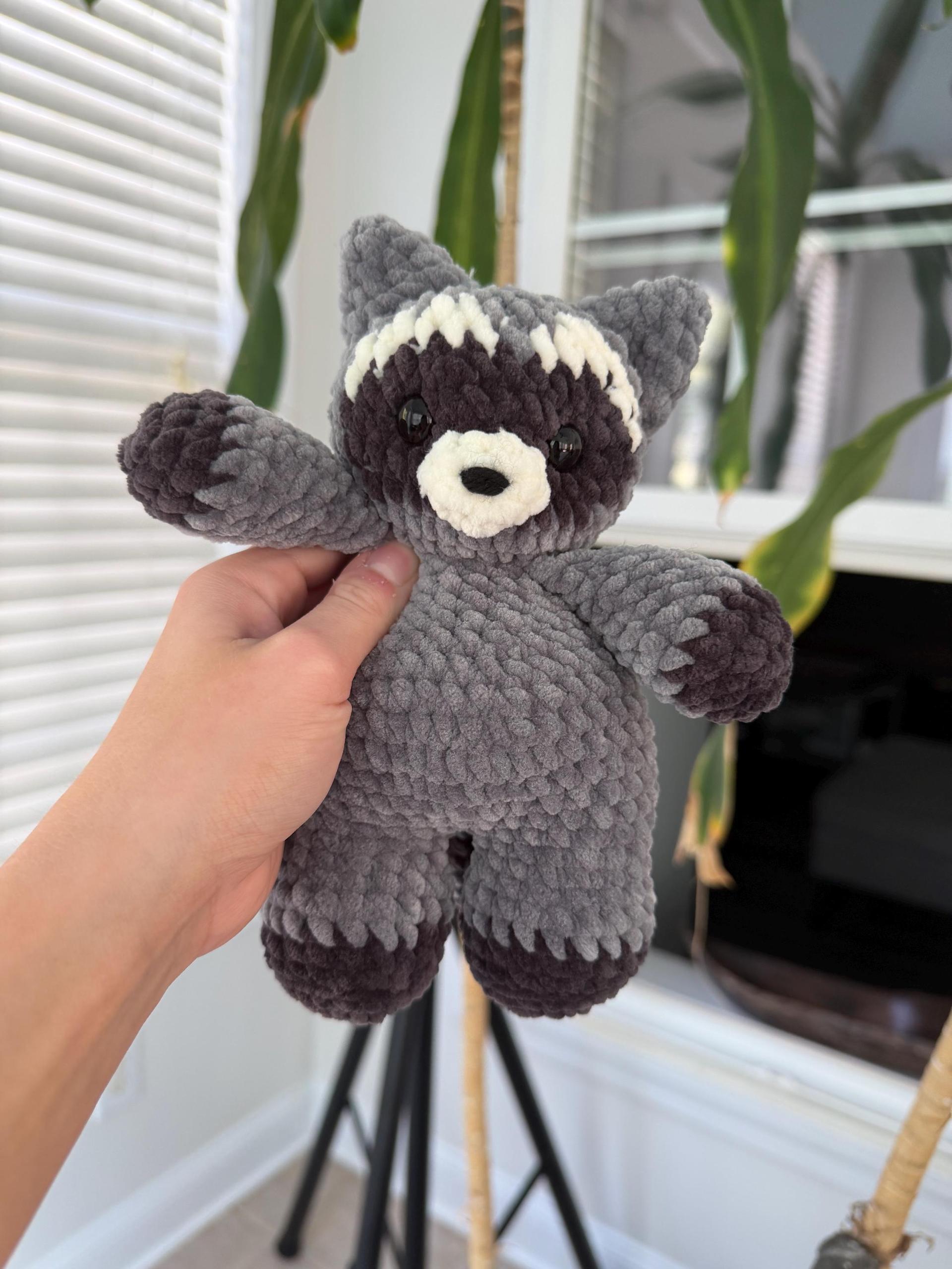 Low-Sew PDF Crochet Pattern | Romy The Raccoon - Chubby Forester Collection | thumbnail 2