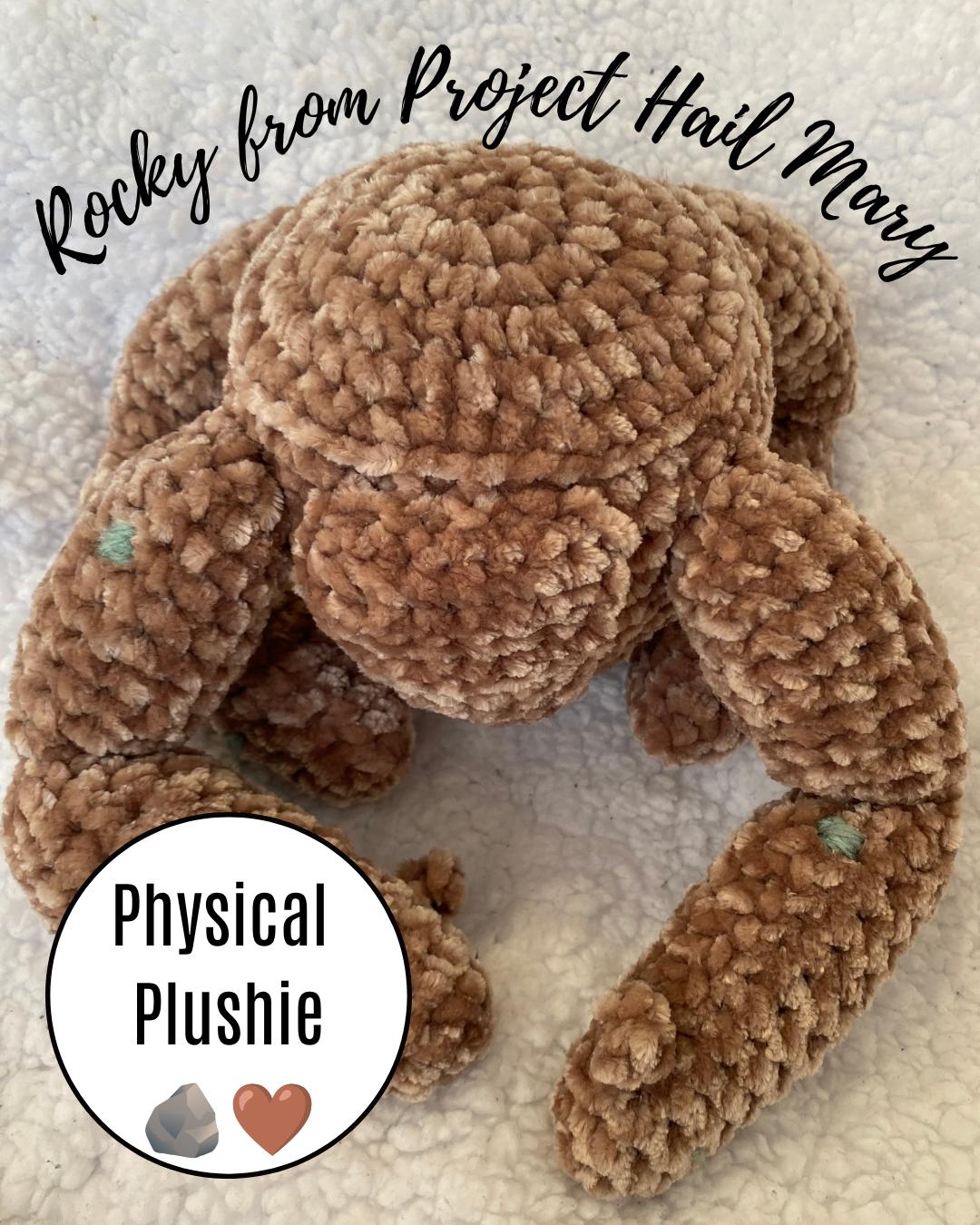 Project Hail Mary Rocky Crochet PHYSICAL Plushie | Chenille Amigurumi Alien Toy