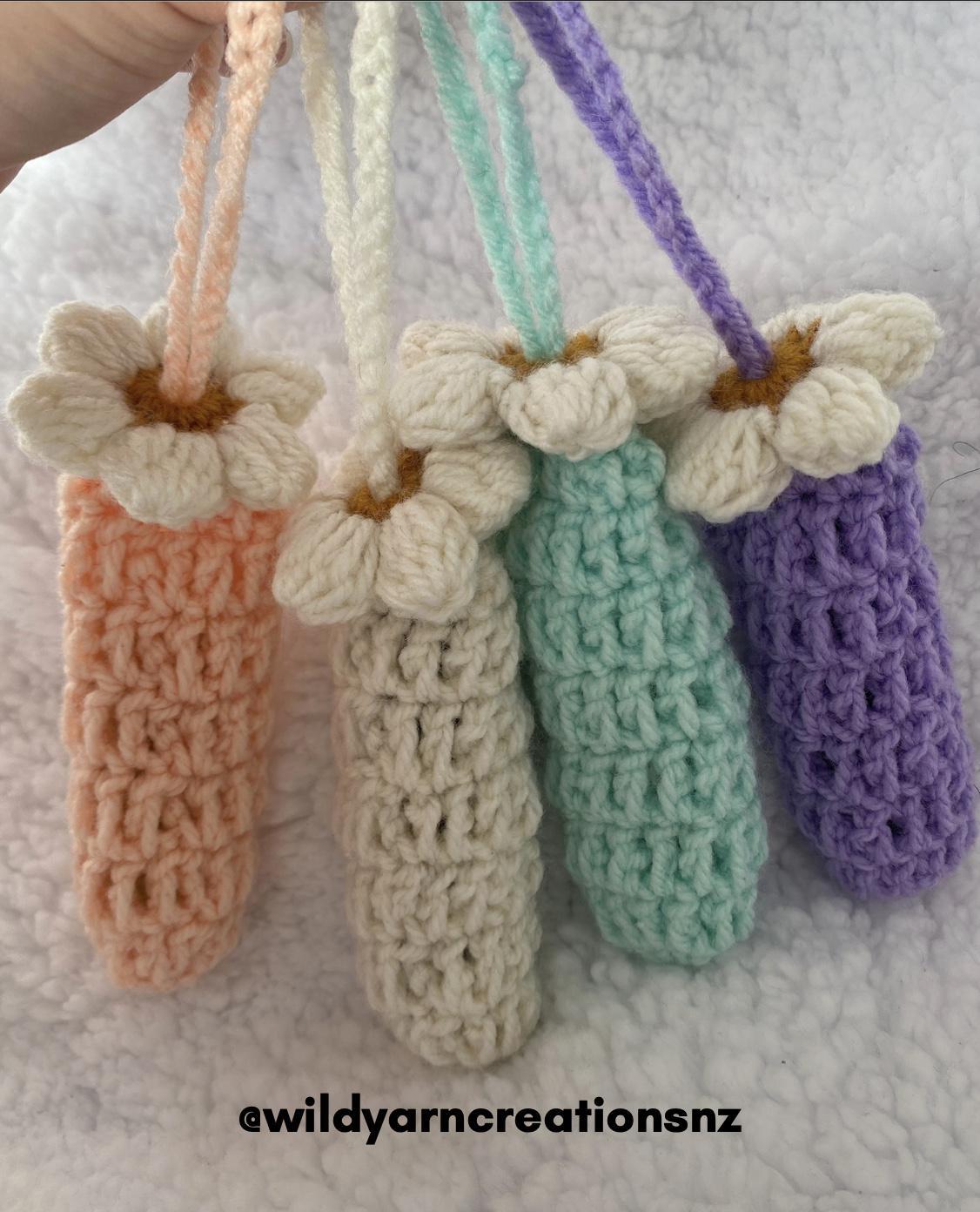 Crochet Daisy Lip Balm Holder Pattern | Beginner PDF (Digital Download) thumbnail 2