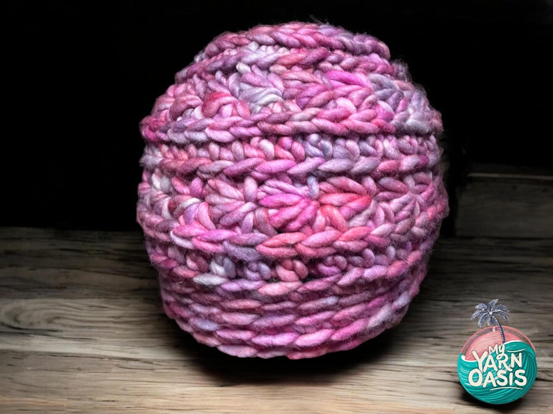Hand-Crocheted Merino Wool Beanie, Malabrigo Designer Hat 100% Handmade thumbnail 7
