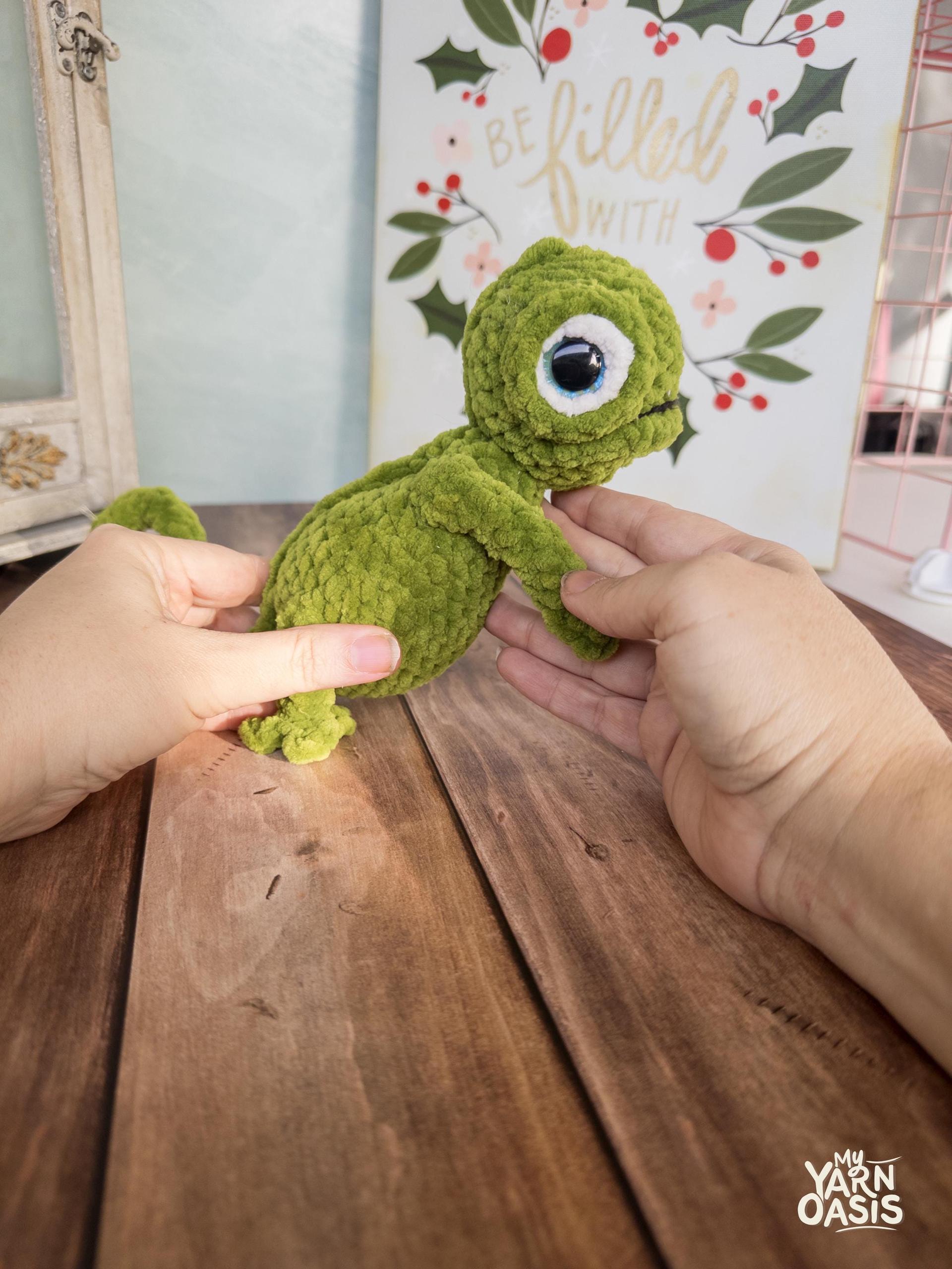 Crochet Cupcake Monster Plush, Handmade Acrylic Yarn Toy thumbnail 5