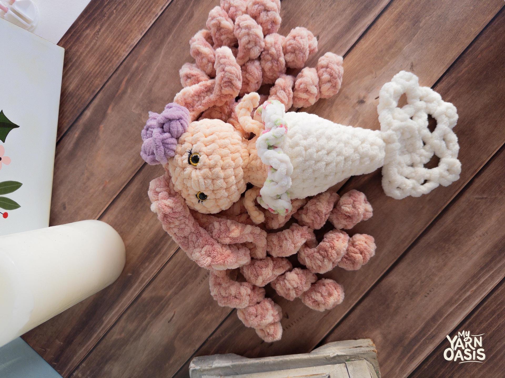 Crochet Mermaid  100% Handmade Amigurumi Stuffed Toy, Sweet Kawaii thumbnail 7