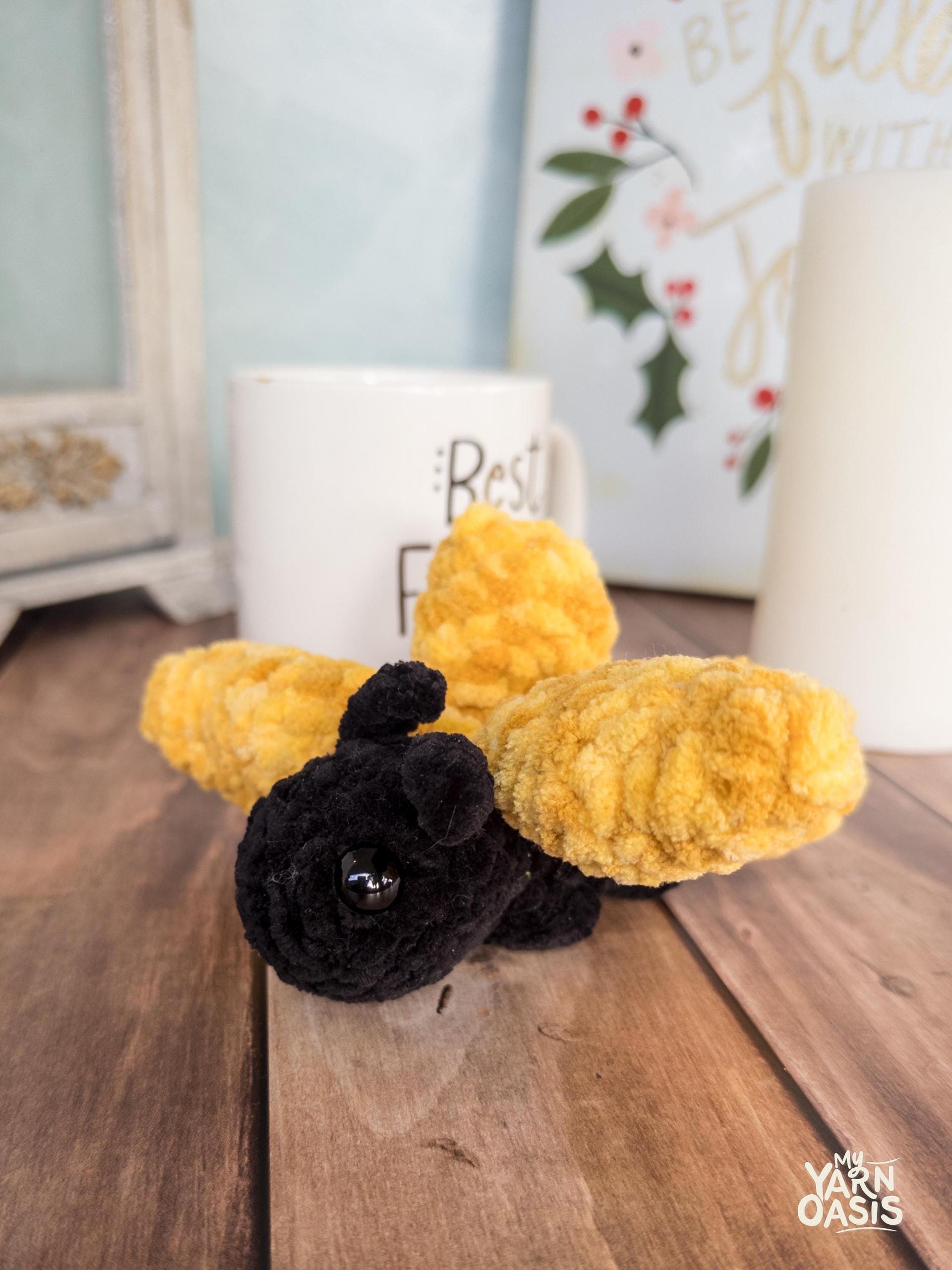 Crochet Butterfly Plush Toy, 100% Handmade Amigurumi Stuffed Animal, Plush Creature thumbnail 3