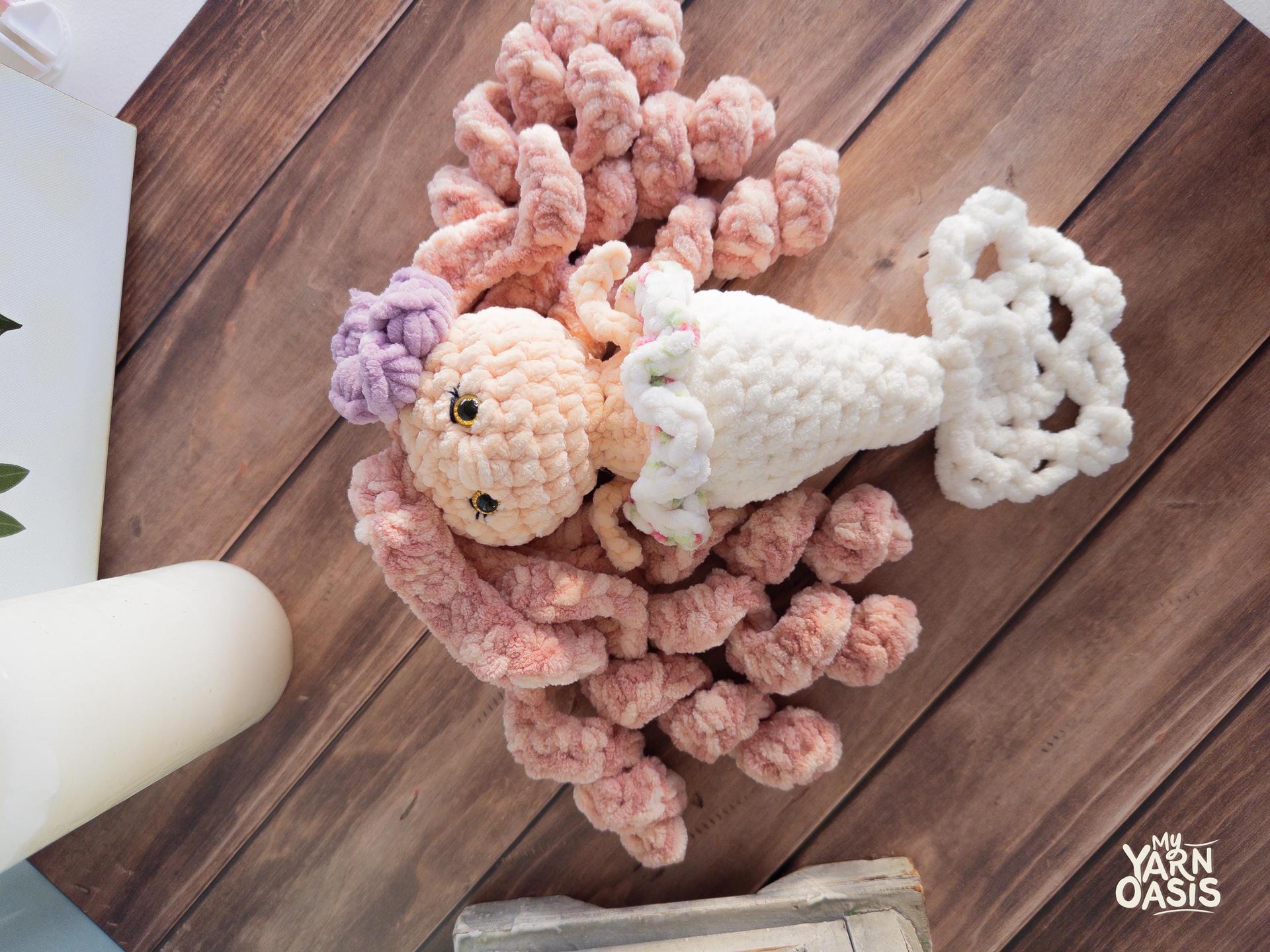 Crochet Mermaid  100% Handmade Amigurumi Stuffed Toy, Sweet Kawaii thumbnail 6