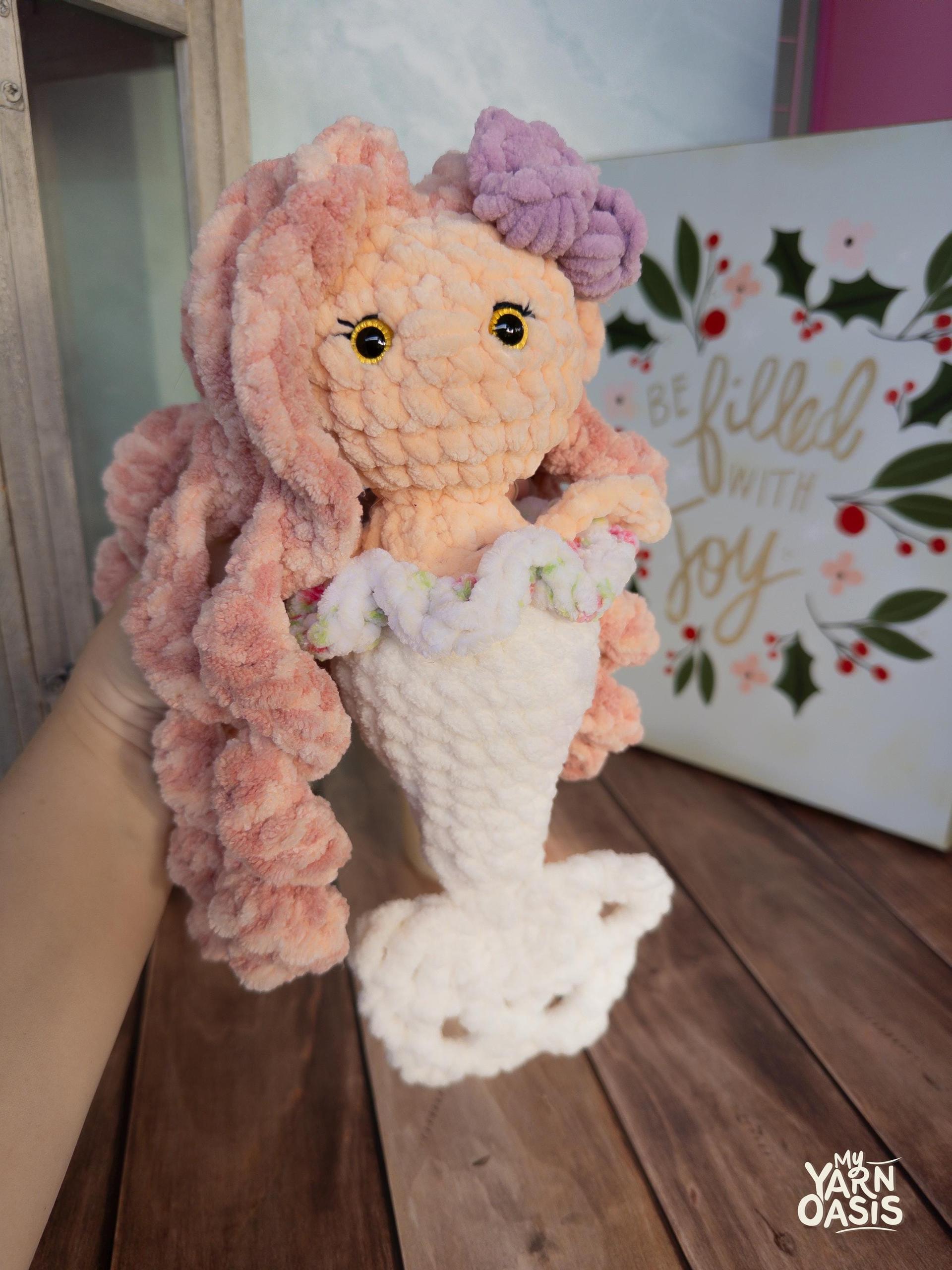Crochet Mermaid  100% Handmade Amigurumi Stuffed Toy, Sweet Kawaii