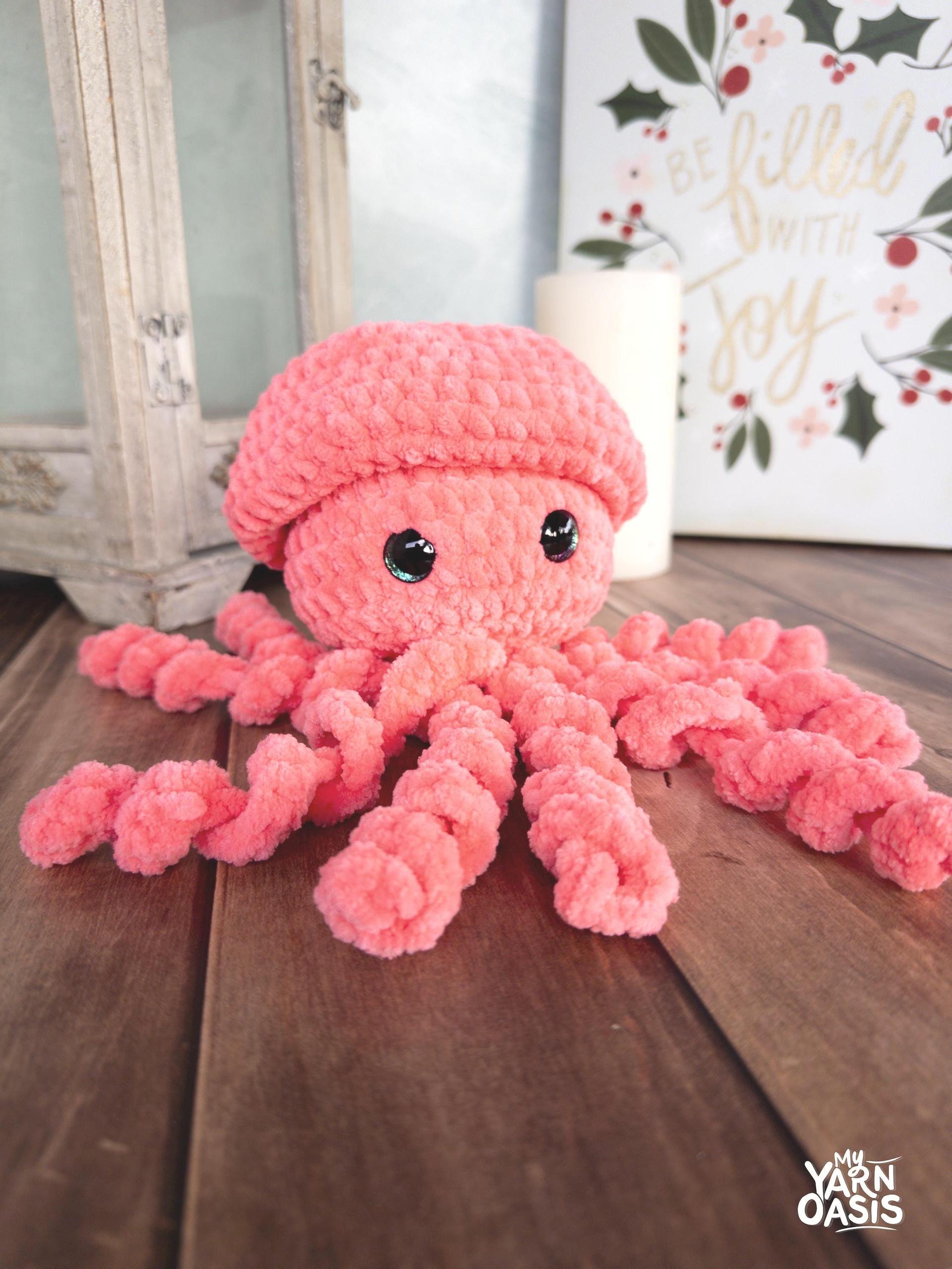 Pink Jelly Fish 100% Handmade Crochet Toy for Kids and Adults alike