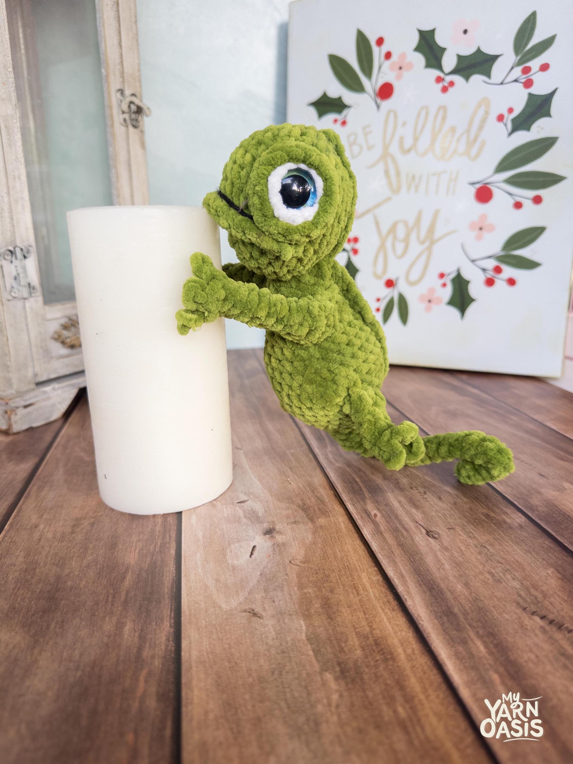 Crochet Cupcake Monster Plush, Handmade Acrylic Yarn Toy