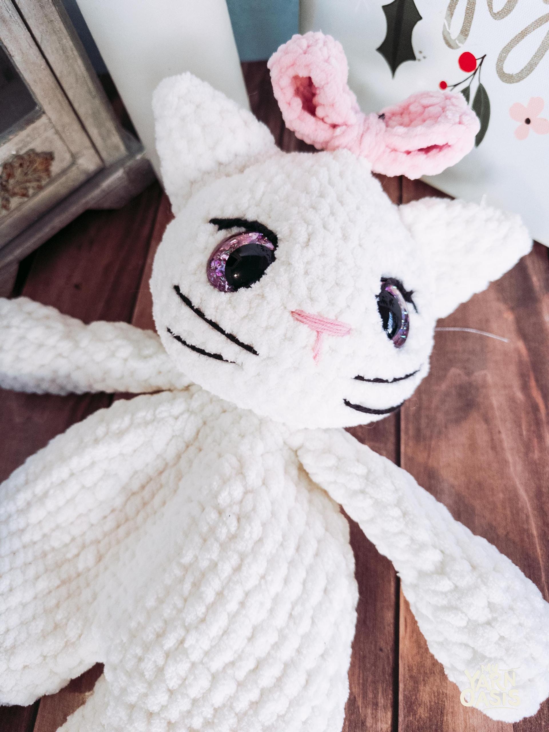 Crochet Kitty Snuggler 100% Handmade Cat Toy for Humans