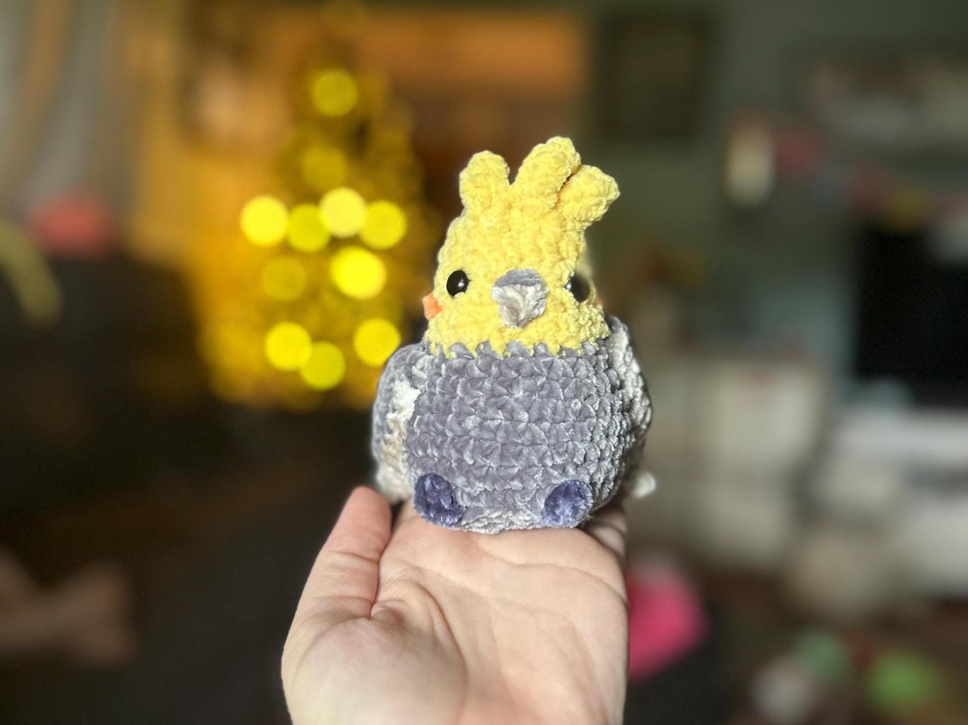 Crochet Cinnamon Cockatiel Plushie: Handmade Bird Lover Gift thumbnail 7