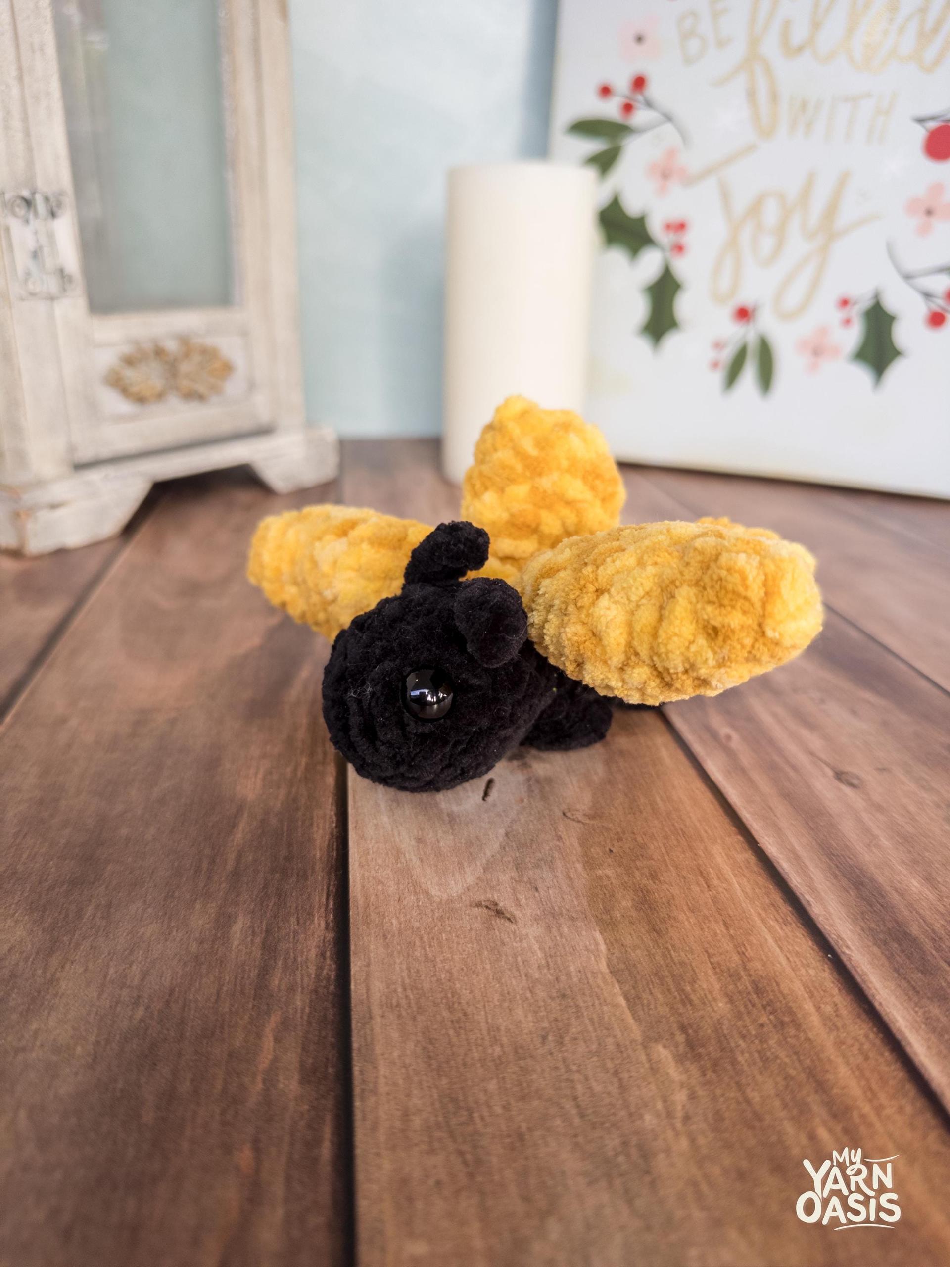 Crochet Butterfly Plush Toy, 100% Handmade Amigurumi Stuffed Animal, Plush Creature thumbnail 5