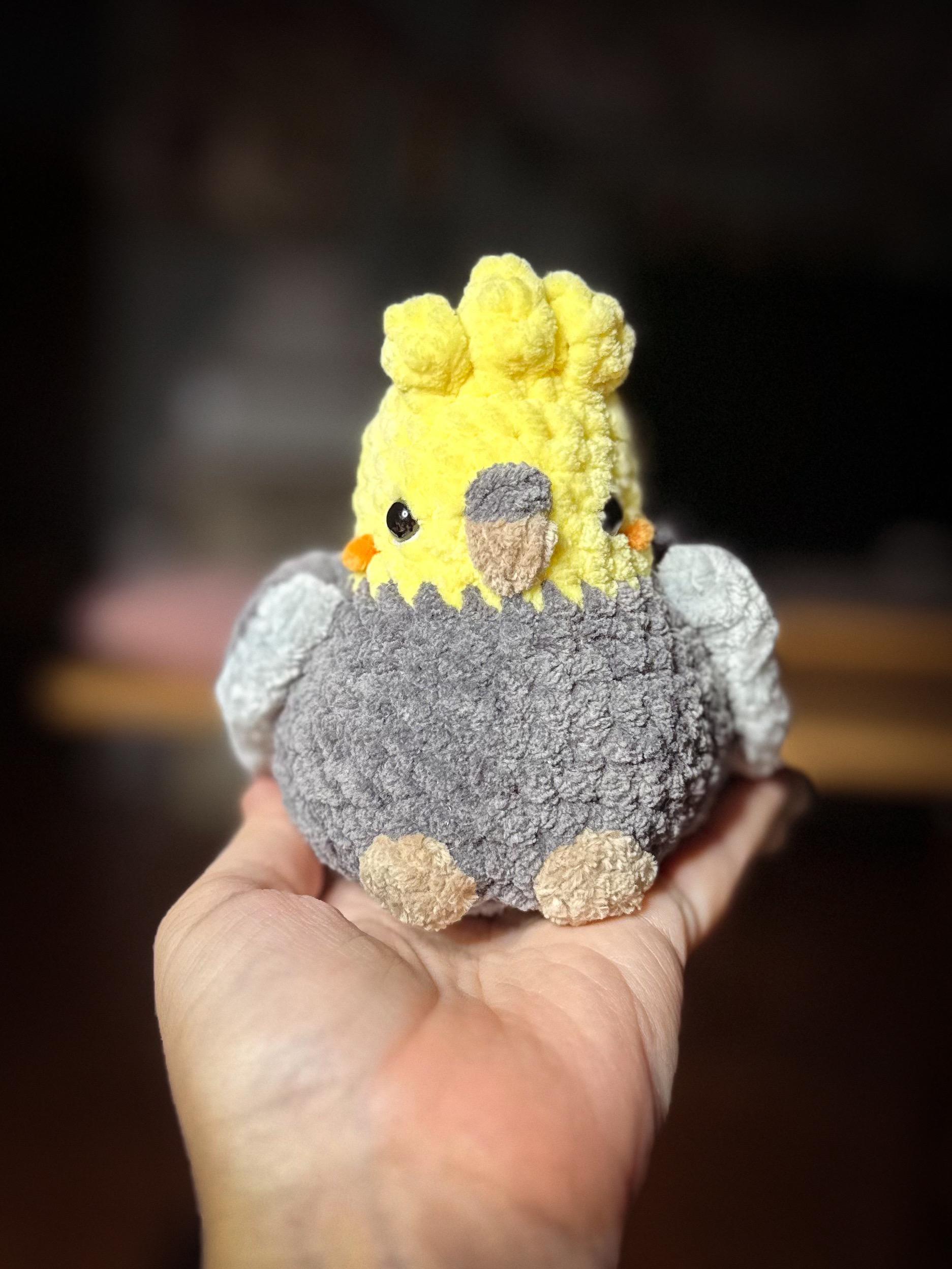 Crochet Cinnamon Cockatiel Plushie: Handmade Bird Lover Gift thumbnail 8