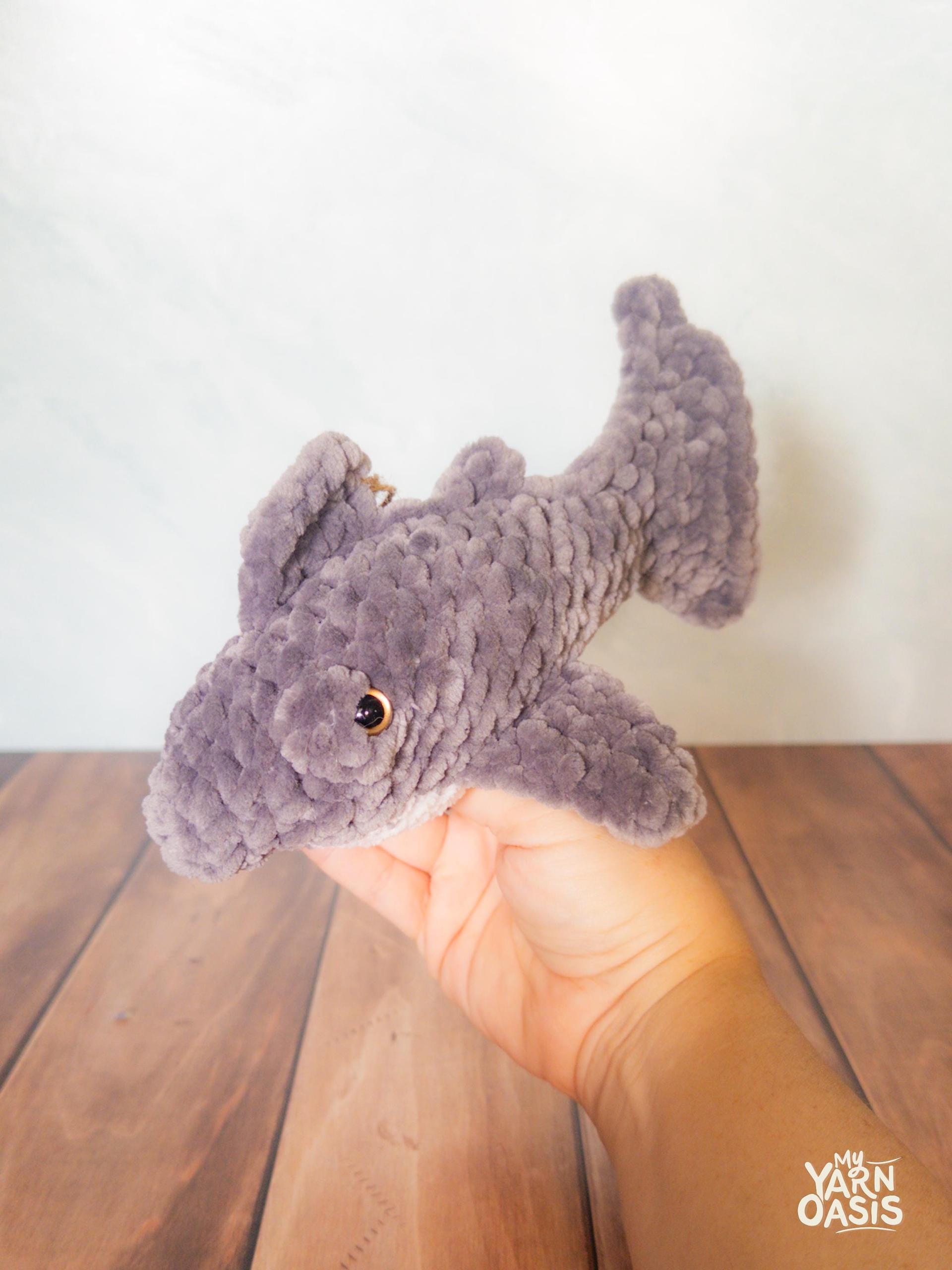 Shark Finger Puppet, Plush toy for kids, Imagination play, 100% handmade thumbnail 4